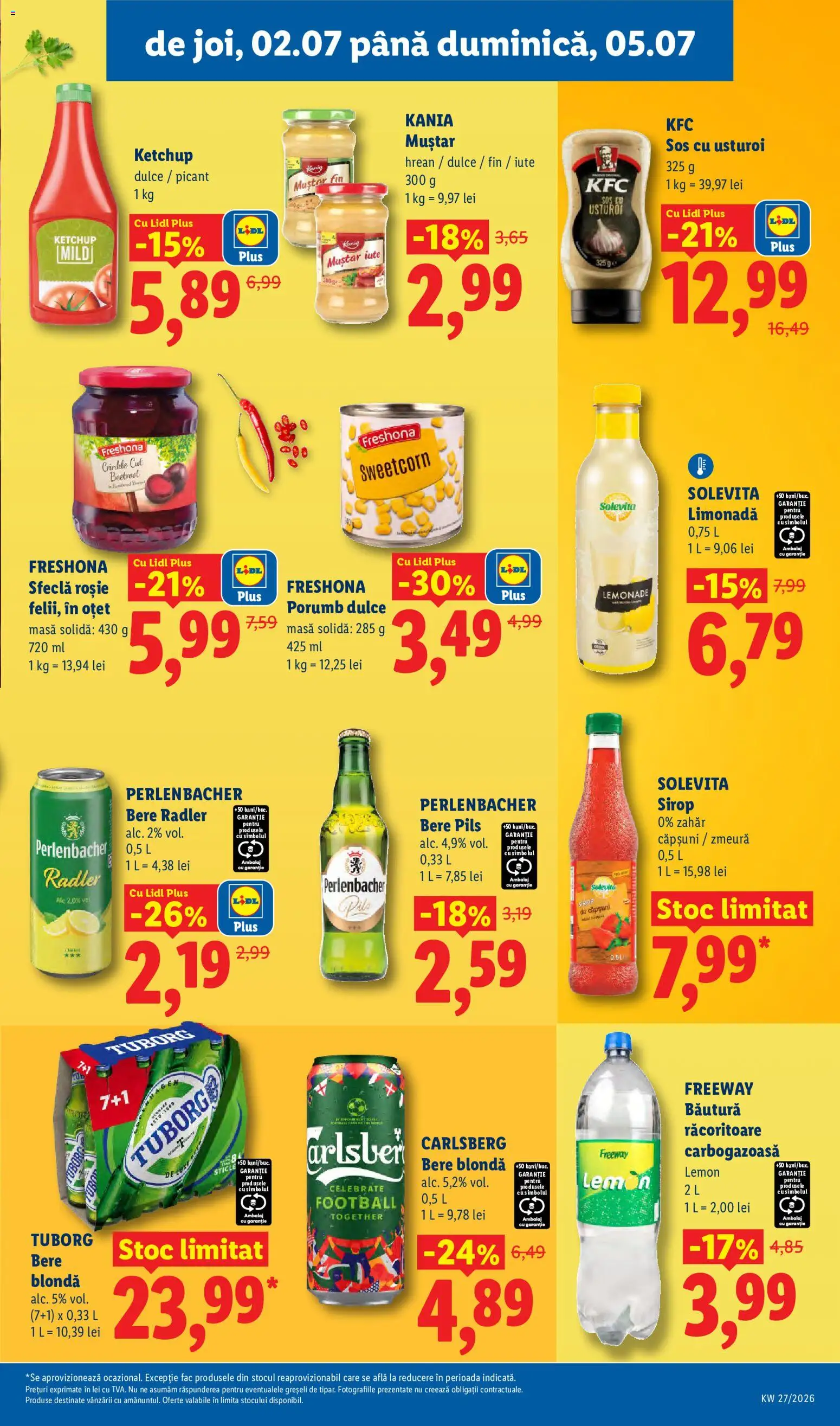 Catalog LIDL 29 Iunie - 4 Iulie 2026 | Pagina 63 | Produse: Zmeură, Sıcak su torbası, Oțet, Bere