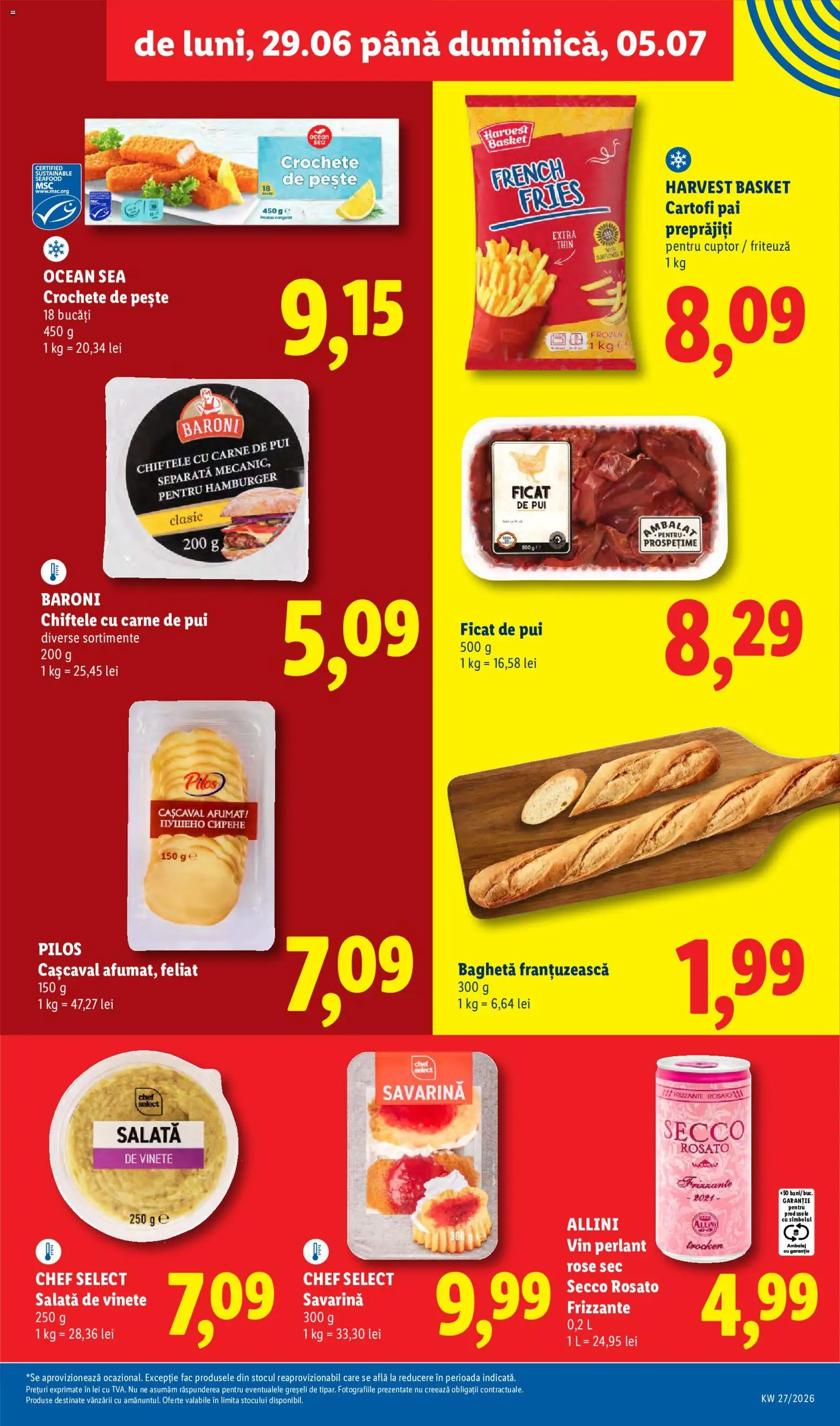 Catalog LIDL 29 Iunie - 4 Iulie 2026 | Pagina 7 | Produse: Toplar, Savarină, Vin, Carne De Pui