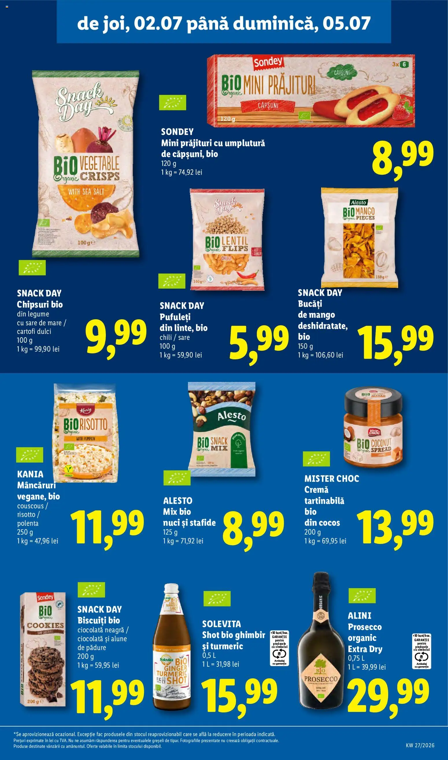 Catalog LIDL 29 Iunie - 4 Iulie 2026 | Pagina 77 | Produse: Şerit ödül, Taneli organik hardal, Biscuiți, Legume