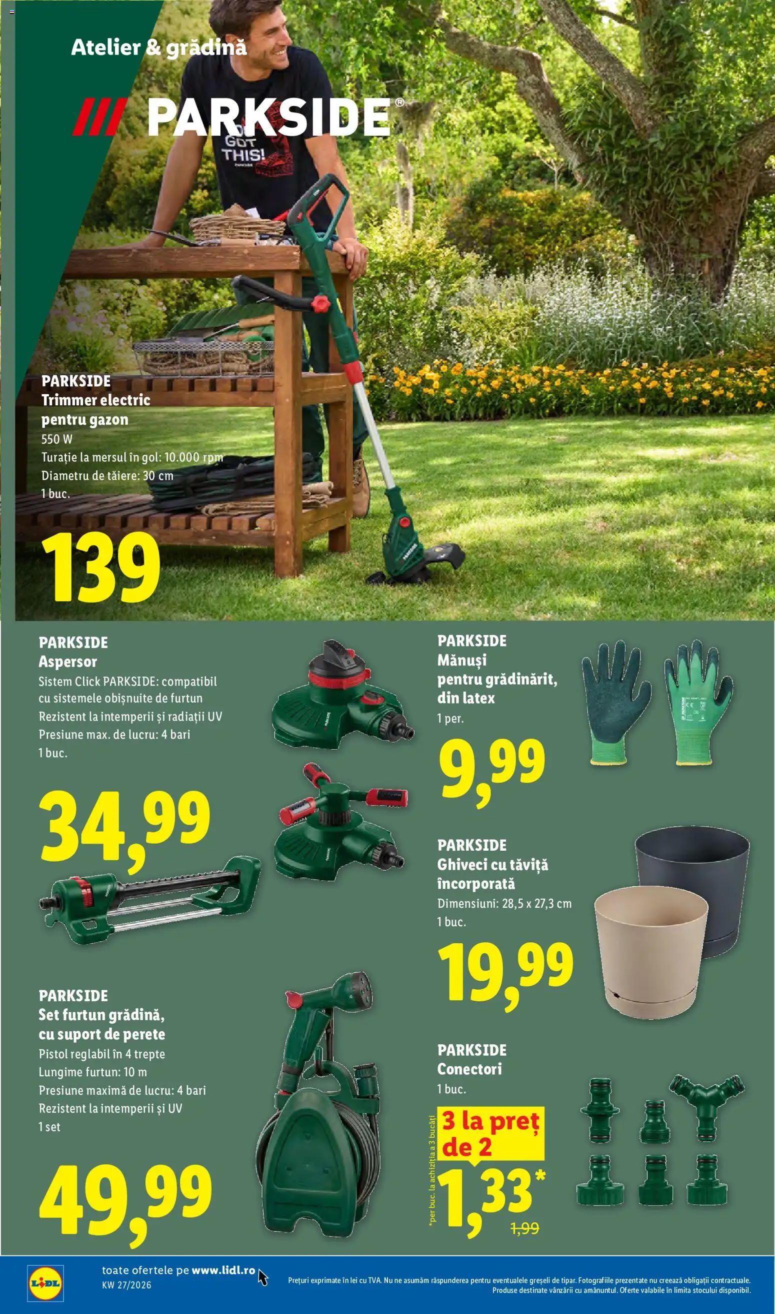 Catalog LIDL 29 Iunie - 4 Iulie 2026 | Pagina 88 | Produse: Trimmer, Mănuși, Ghiveci