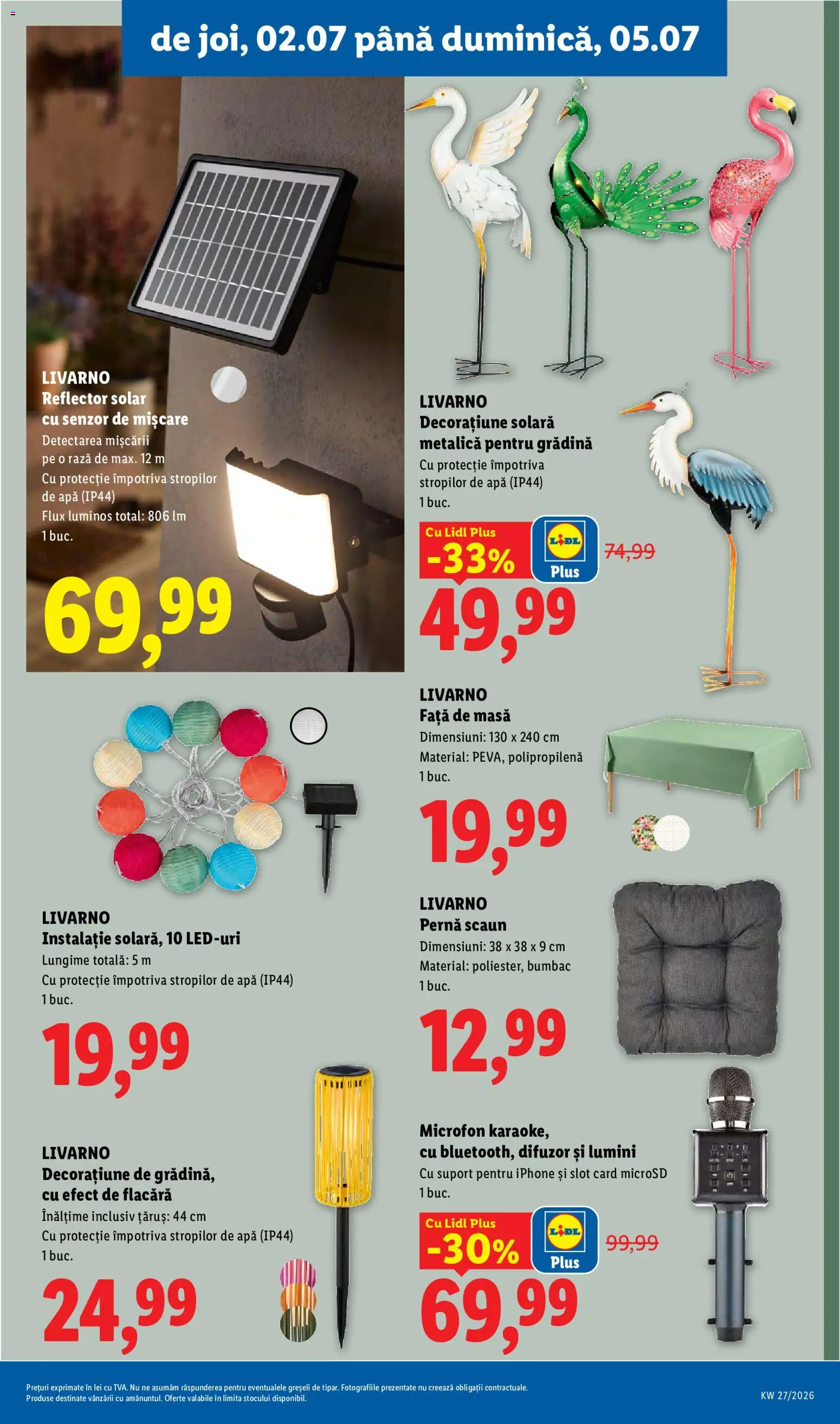 Catalog LIDL 29 Iunie - 4 Iulie 2026 | Pagina 91 | Produse: Difuzor, Microfon, Pernă scaun, Scaun