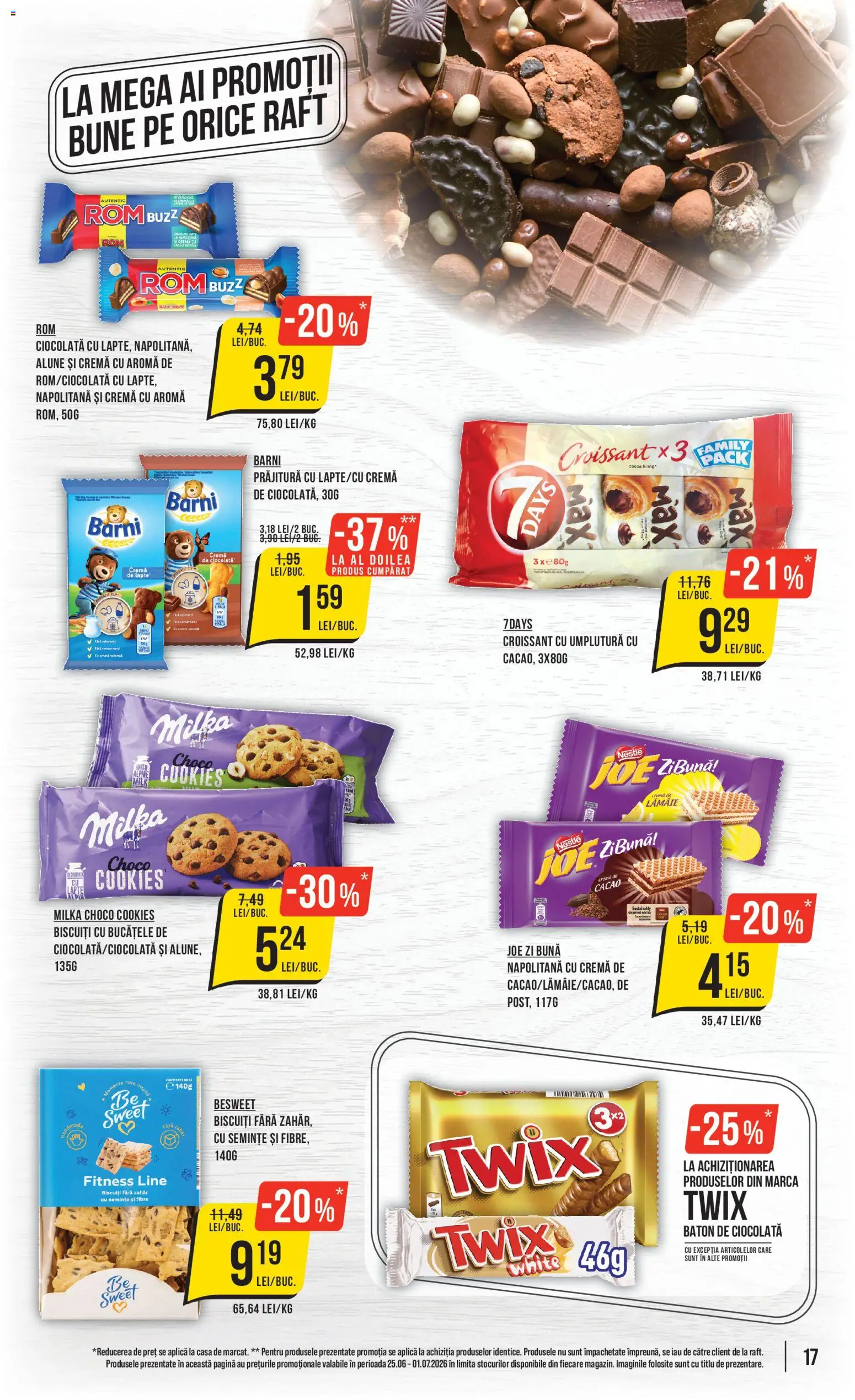Catalog Mega Image 25 - 30 Iunie 2026 | Pagina 17 | Produse: Raft, Prăjitură, Cacao, Lămâie