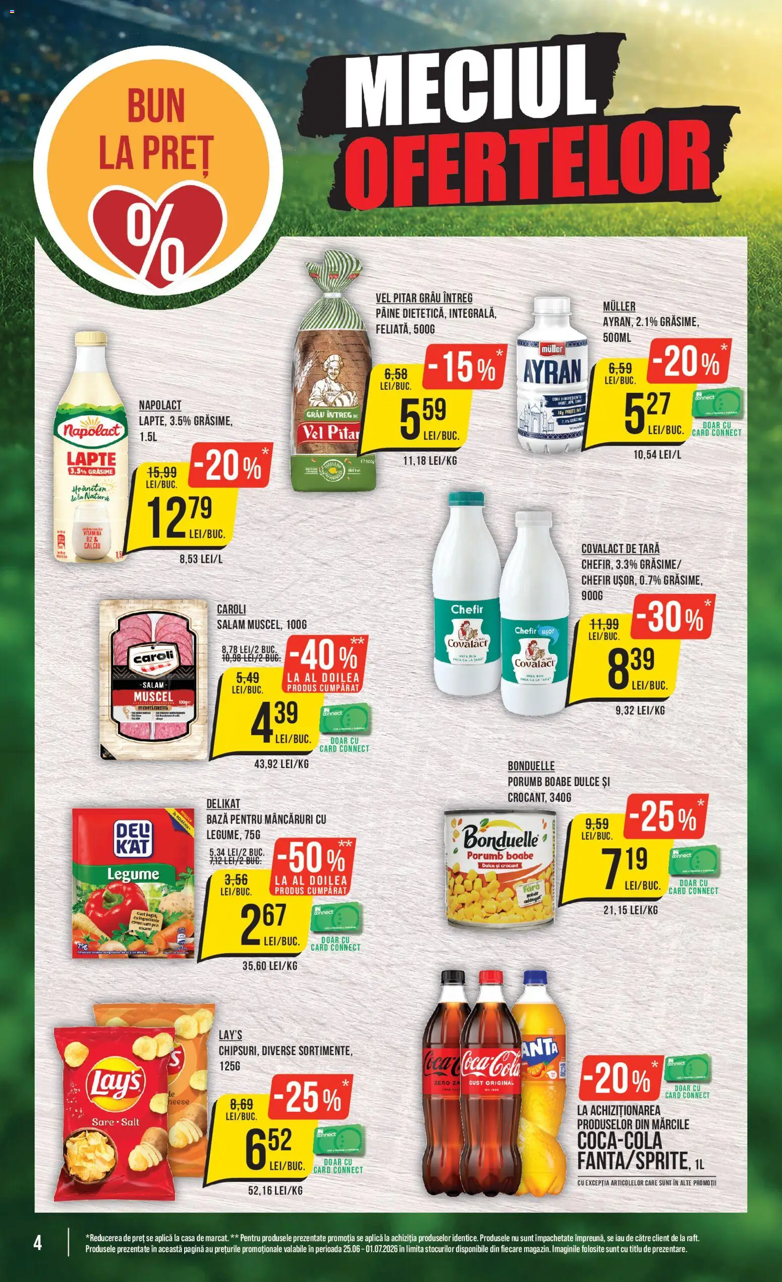 Catalog Mega Image 25 - 30 Iunie 2026 | Pagina 4 | Produse: Pară, Lapte, Salam, Sare