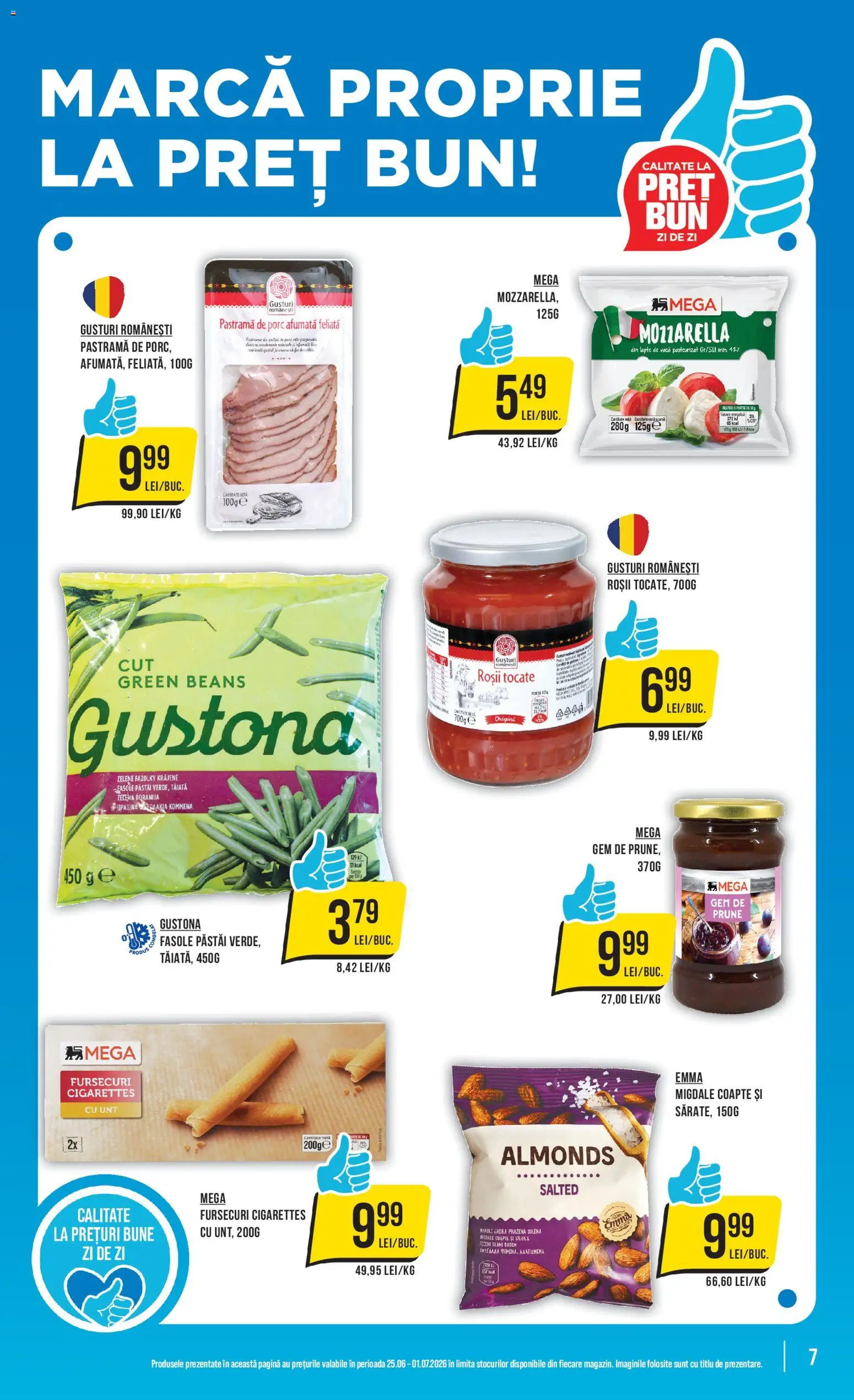Catalog Mega Image 25 - 30 Iunie 2026 | Pagina 7 | Produse: Feijoa Meyvesi, Mozzarella, Roșii, Prune