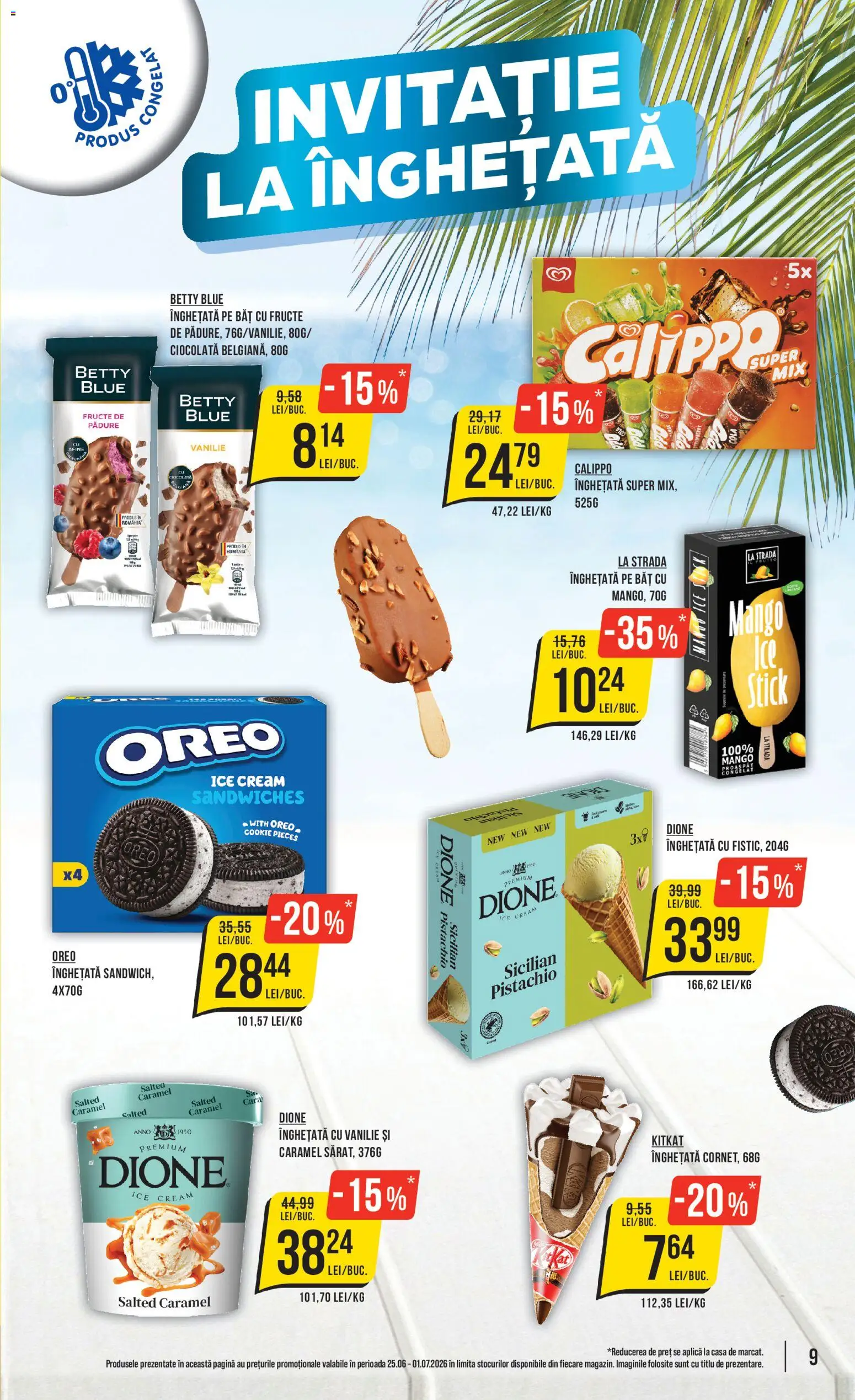 Catalog Mega Image 25 - 30 Iunie 2026 | Pagina 9 | Produse: Amerikan servis, Ciocolată, Înghețată, Fructe