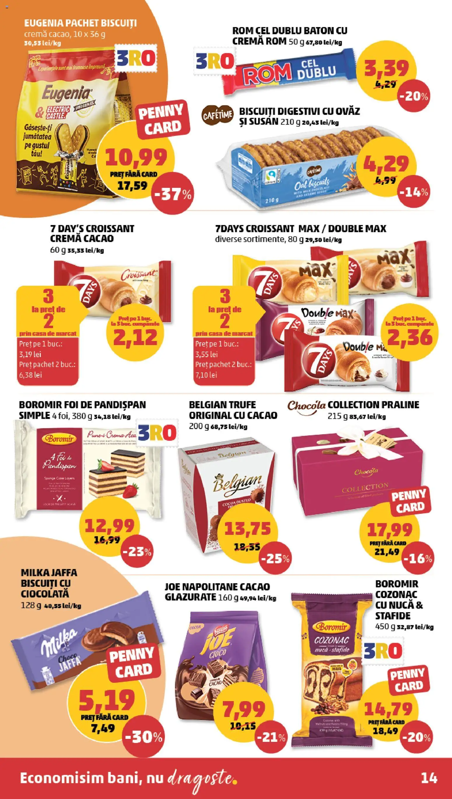 Catalog PENNY Market 24 - 29 Iunie 2026 | Pagina 14 | Produse: Cremă, Ciocolată, Rom, Stafide