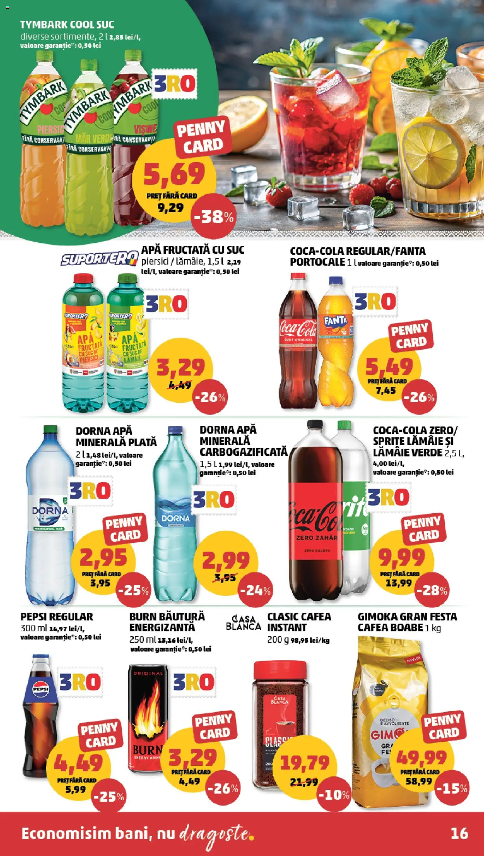 Catalog PENNY Market 24 - 29 Iunie 2026 | Pagina 16 | Produse: Cafea, Suc, Apă, Lămâie