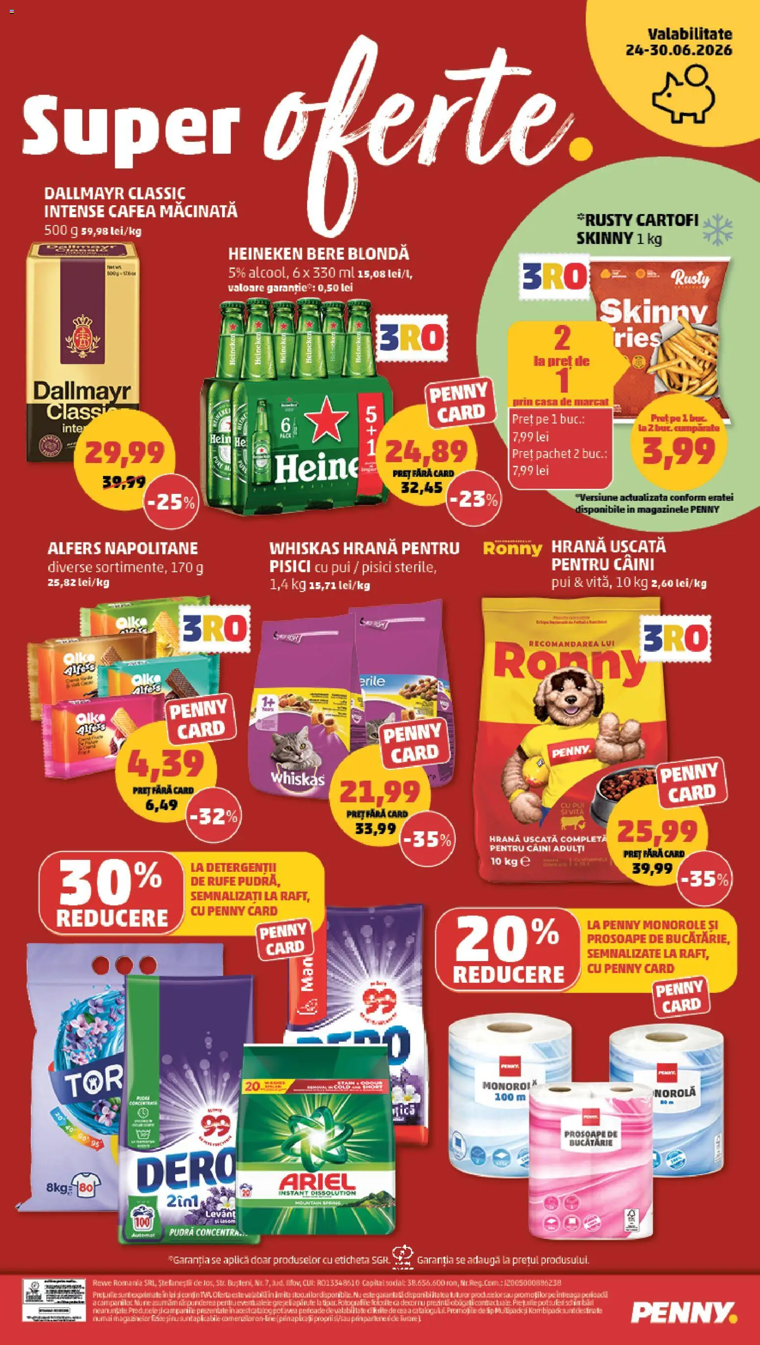 Catalog PENNY Market 24 - 29 Iunie 2026 | Pagina 20 | Produse: Prosoape de bucătărie, Hrană pentru pisici, Bucătărie, Napolitane