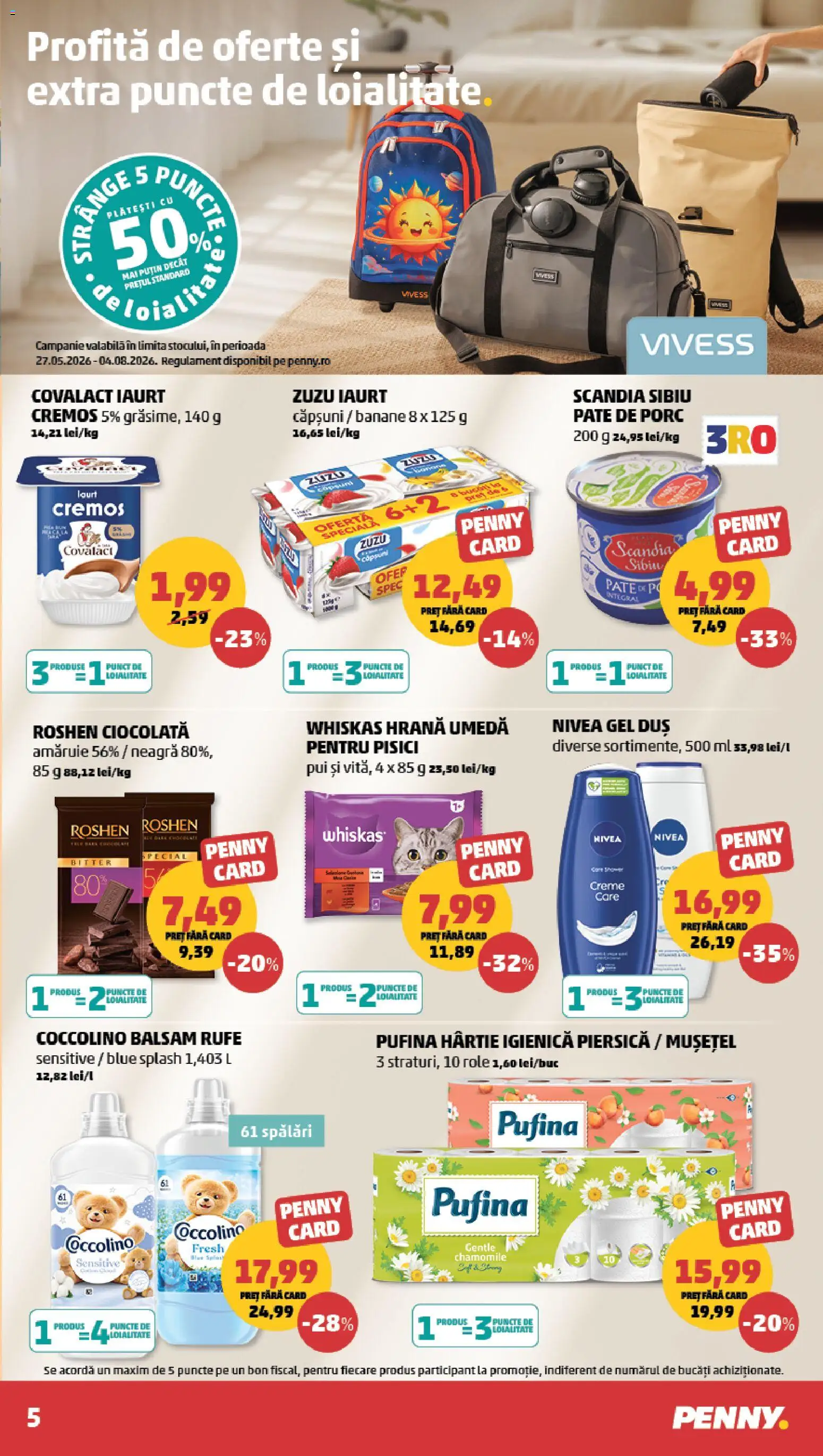 Catalog PENNY Market 24 - 29 Iunie 2026 | Pagina 5 | Produse: Piersică, Balsam, Ciocolată, Banane