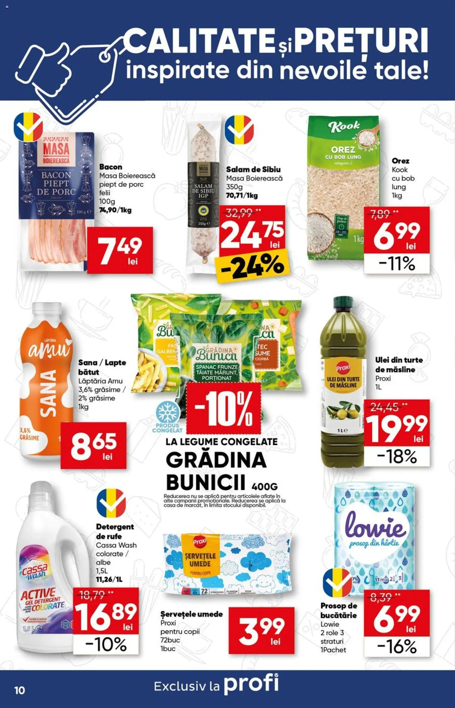Catalog Profi 24 Iunie - 6 Iulie 2026 | Pagina 10 | Produse: Masă, Detergent, Șervețele umede, Legume