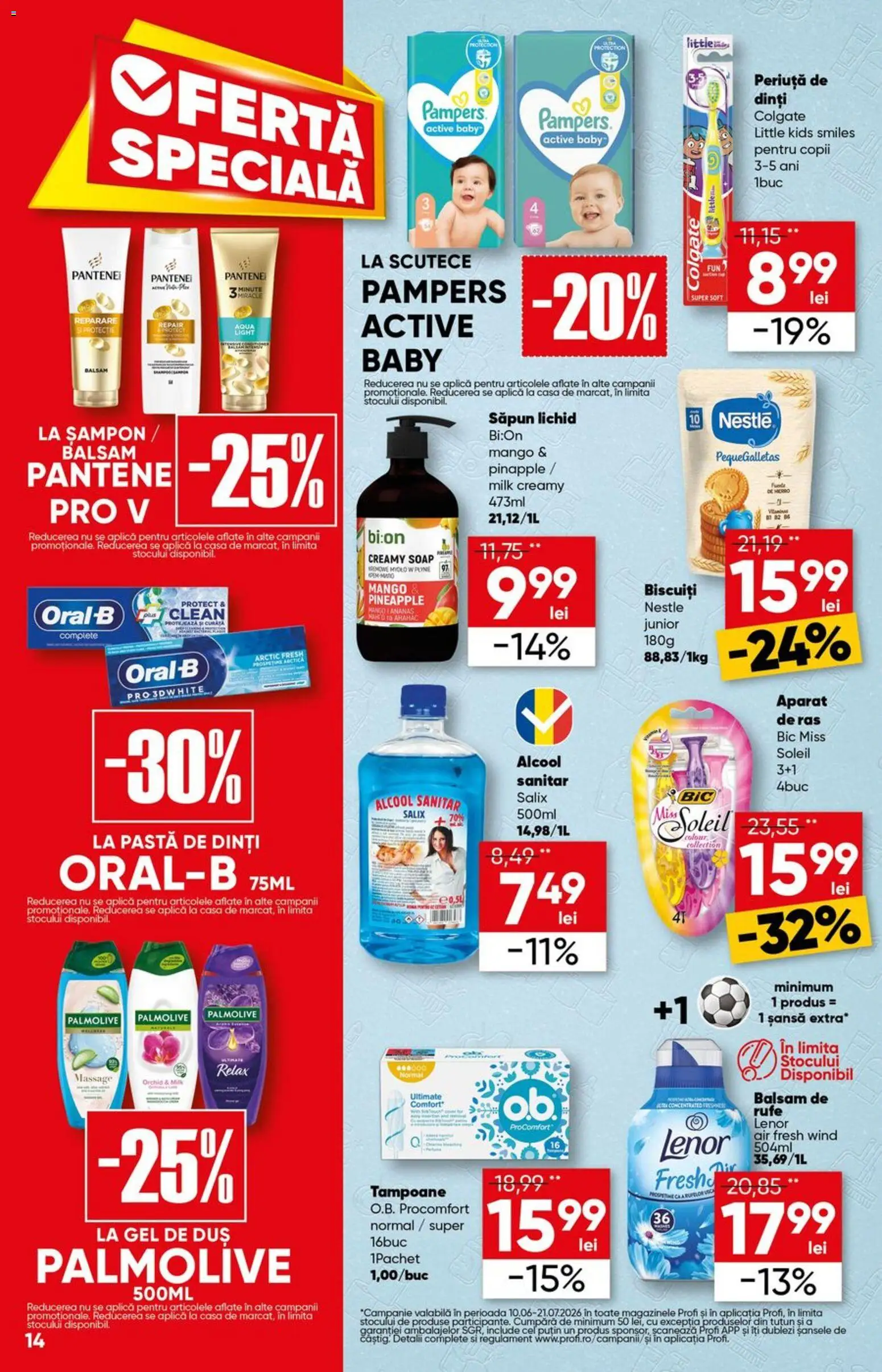 Catalog Profi 24 Iunie - 6 Iulie 2026 | Pagina 14 | Produse: Aparat De Ras, Șampon, Gel de duș, Biscuiți
