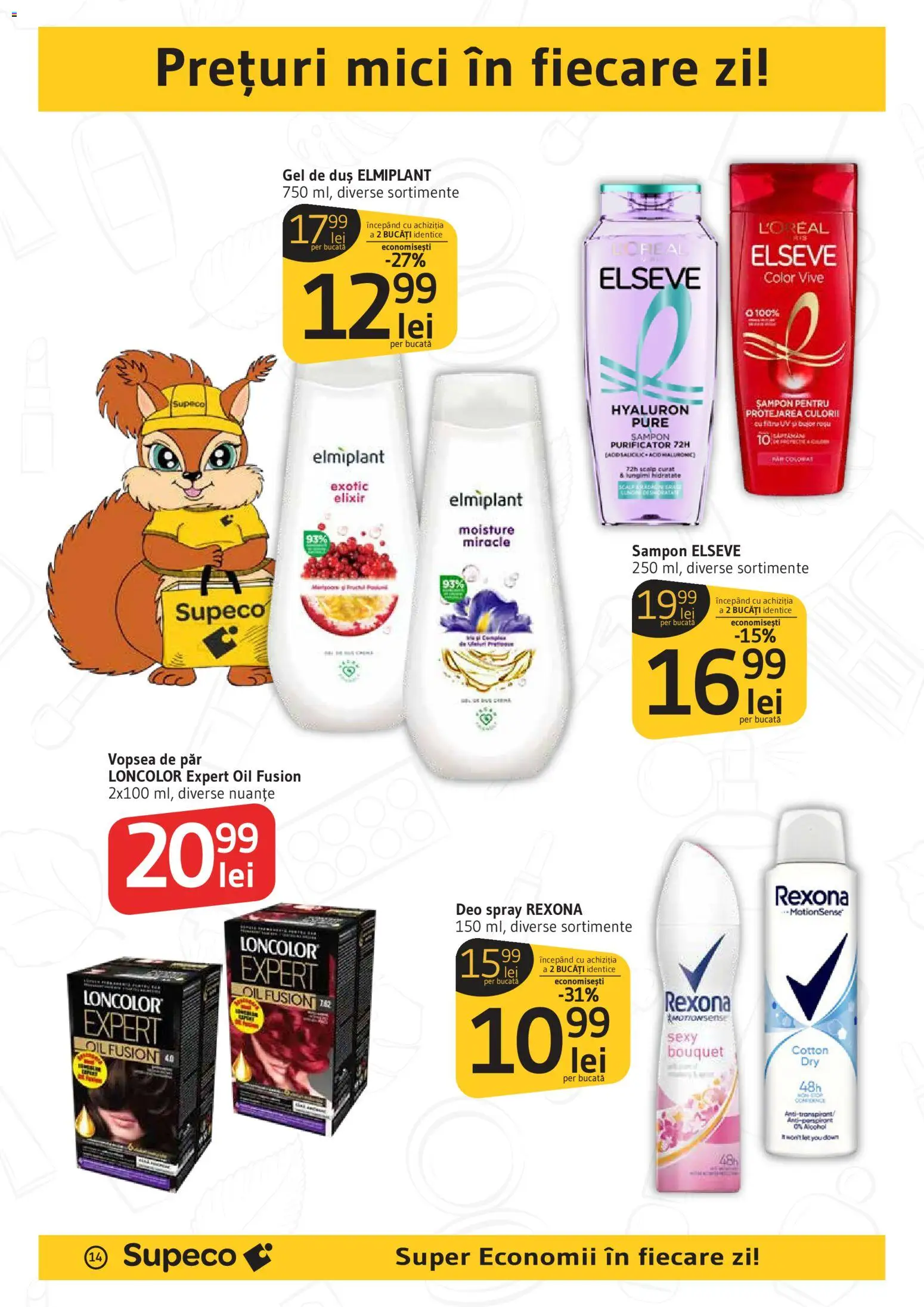 Catalog Supeco 25 Iunie - 7 Iulie 2026 | Pagina 14 | Produse: Elixir, Vopsea, Mici, Gel de duș
