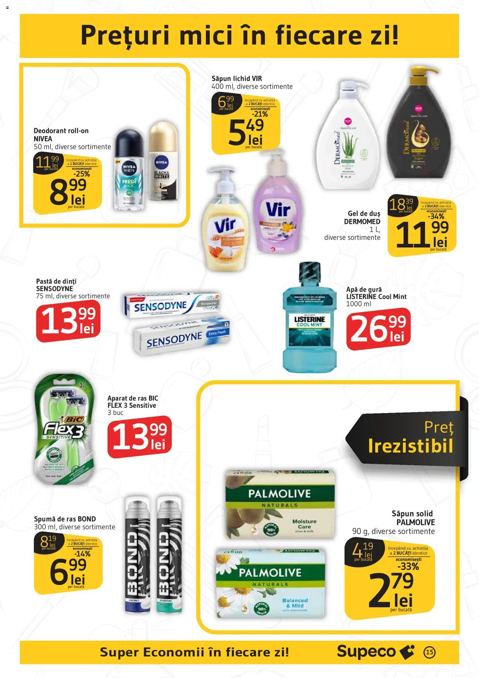 Catalog Supeco 25 Iunie - 7 Iulie 2026 | Pagina 15 | Produse: Mici, Gel de duș, Deodorant, Săpun lichid