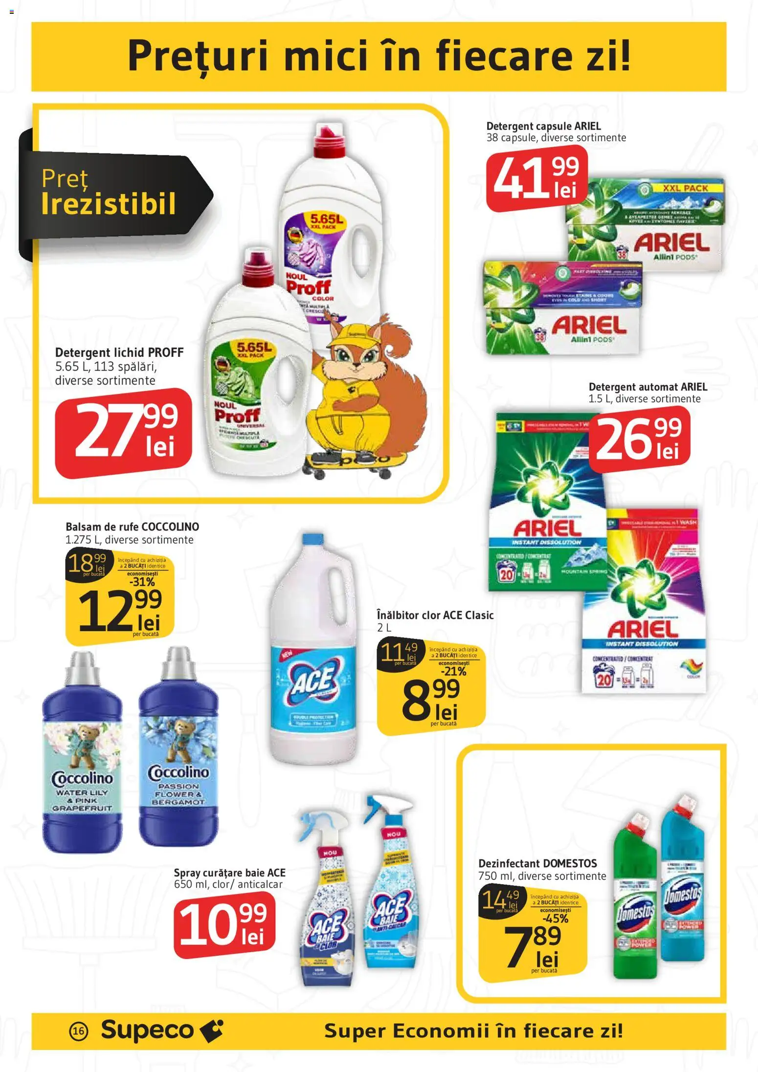 Catalog Supeco 25 Iunie - 7 Iulie 2026 | Pagina 16 | Produse: Kedi Ödül Oyuncakları, Mici, Balsam, Detergent