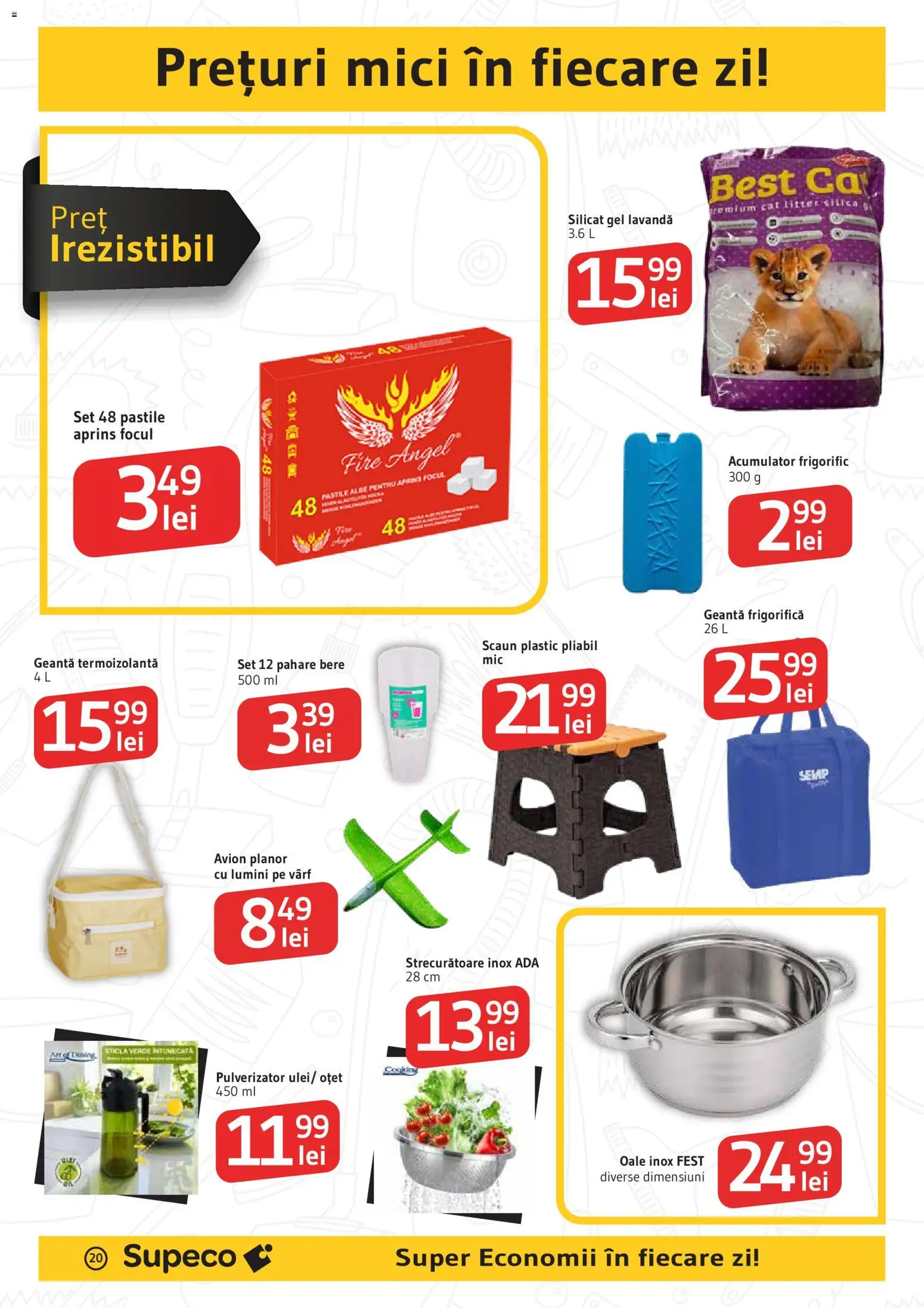 Catalog Supeco 25 Iunie - 7 Iulie 2026 | Pagina 20 | Produse: Scaun, Mici, Oțet, Bere