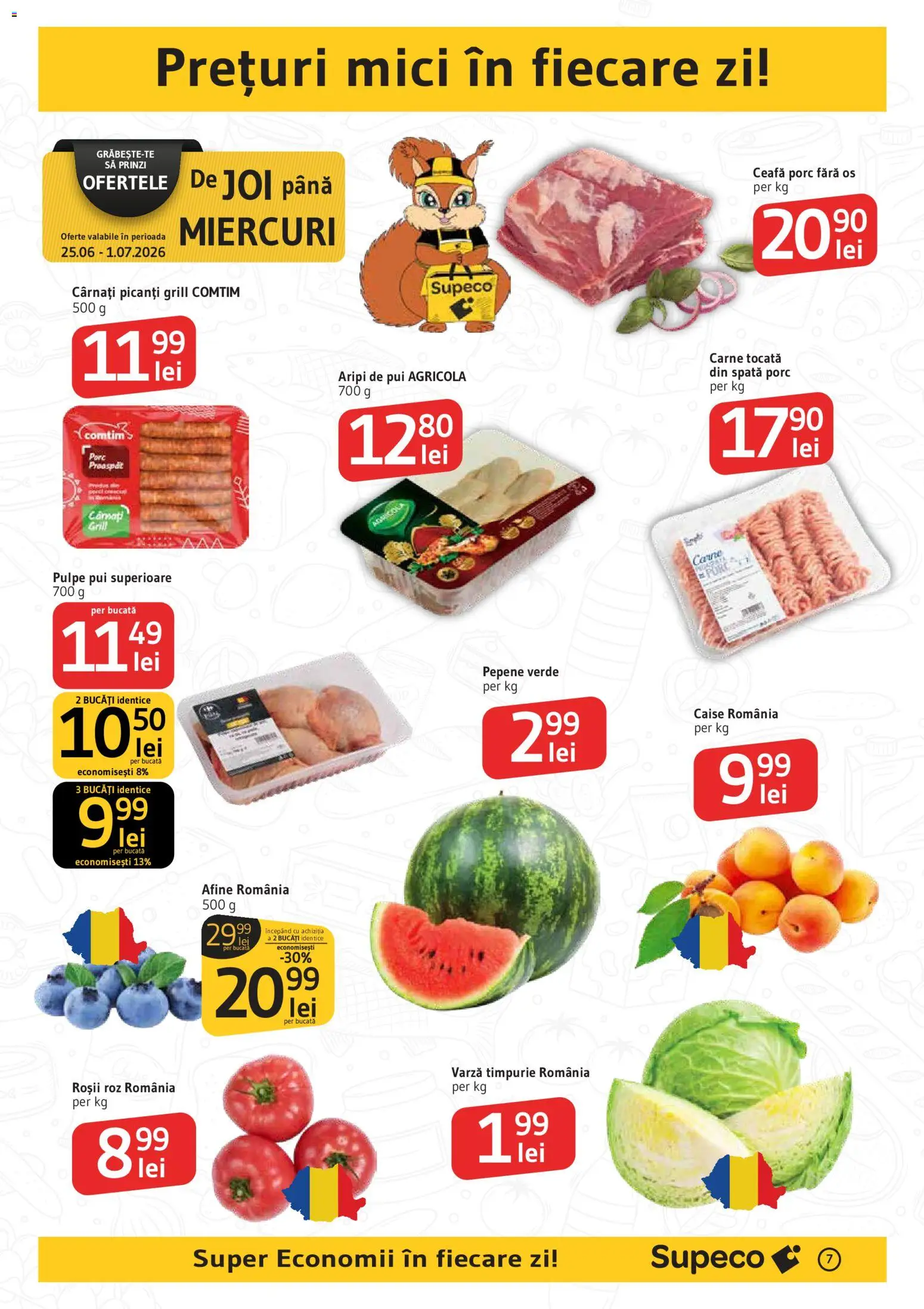 Catalog Supeco 25 Iunie - 7 Iulie 2026 | Pagina 7 | Produse: Varză, Afine, Mici, Ahtapot