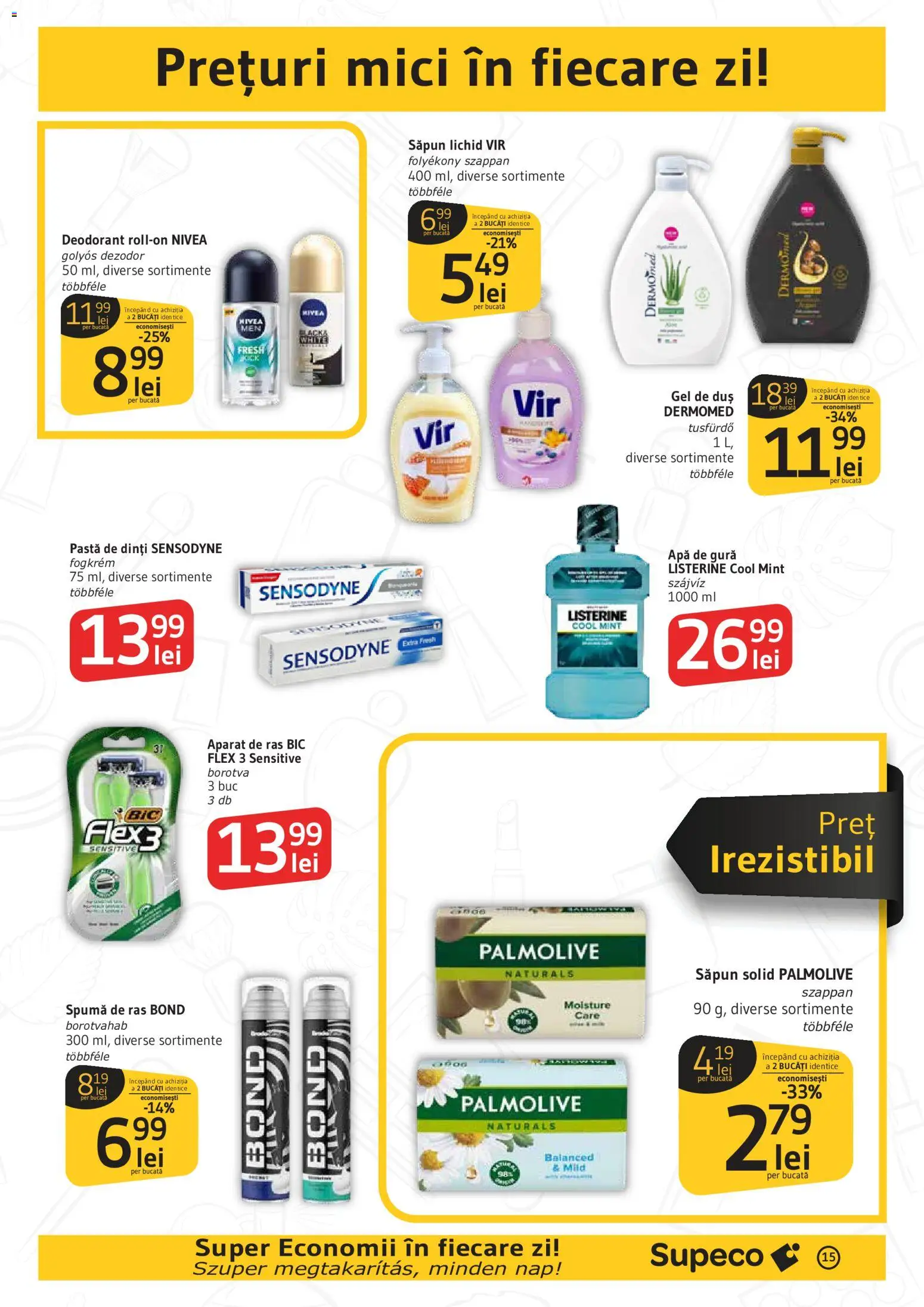 Catalog Supeco 25 Iunie - 7 Iulie 2026 | Pagina 15 | Produse: Mici, Deodorant, Apă de gură, Apă