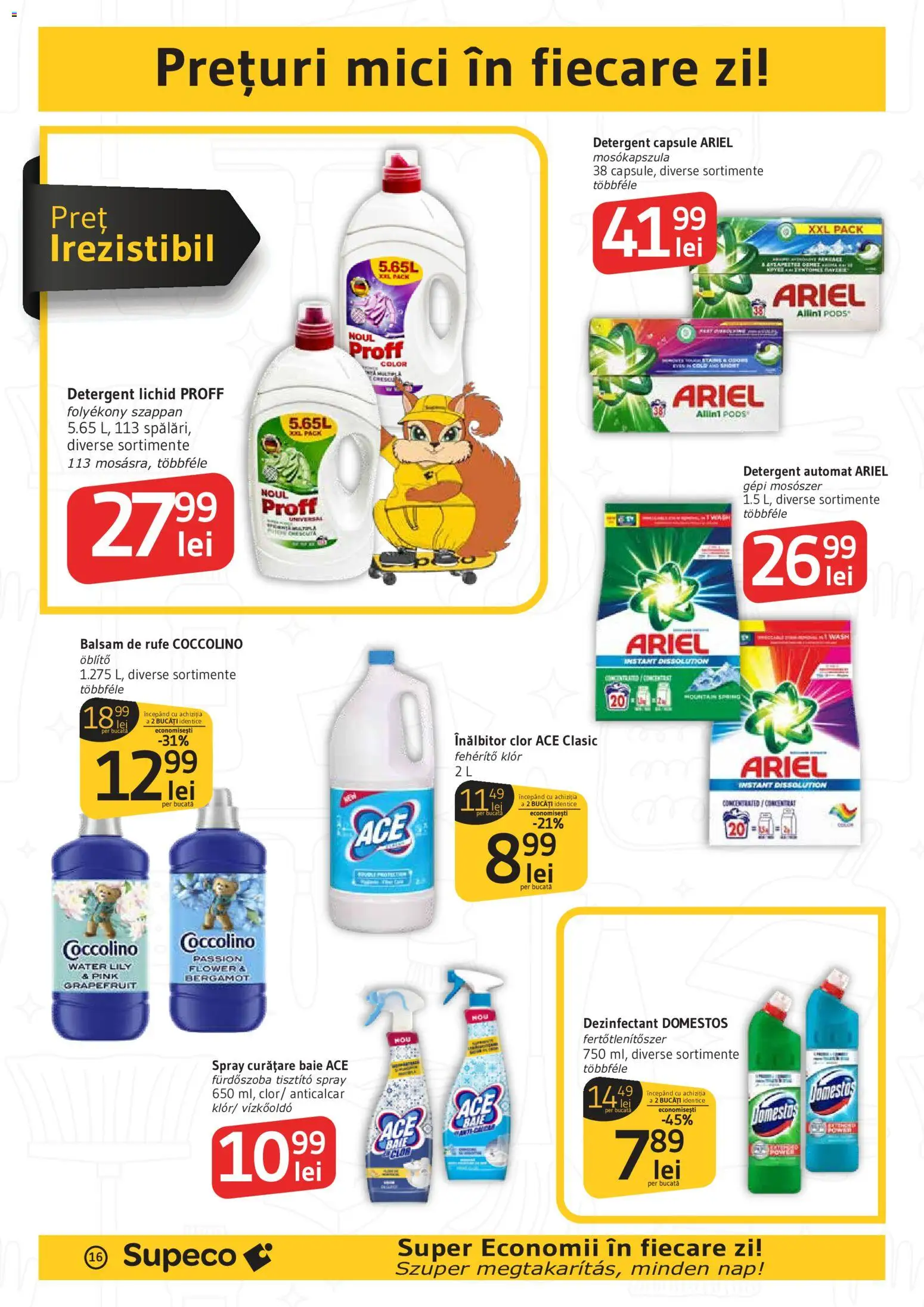 Catalog Supeco 25 Iunie - 7 Iulie 2026 | Pagina 16 | Produse: Kedi Ödül Oyuncakları, Mici, Detergent, Balsam de rufe