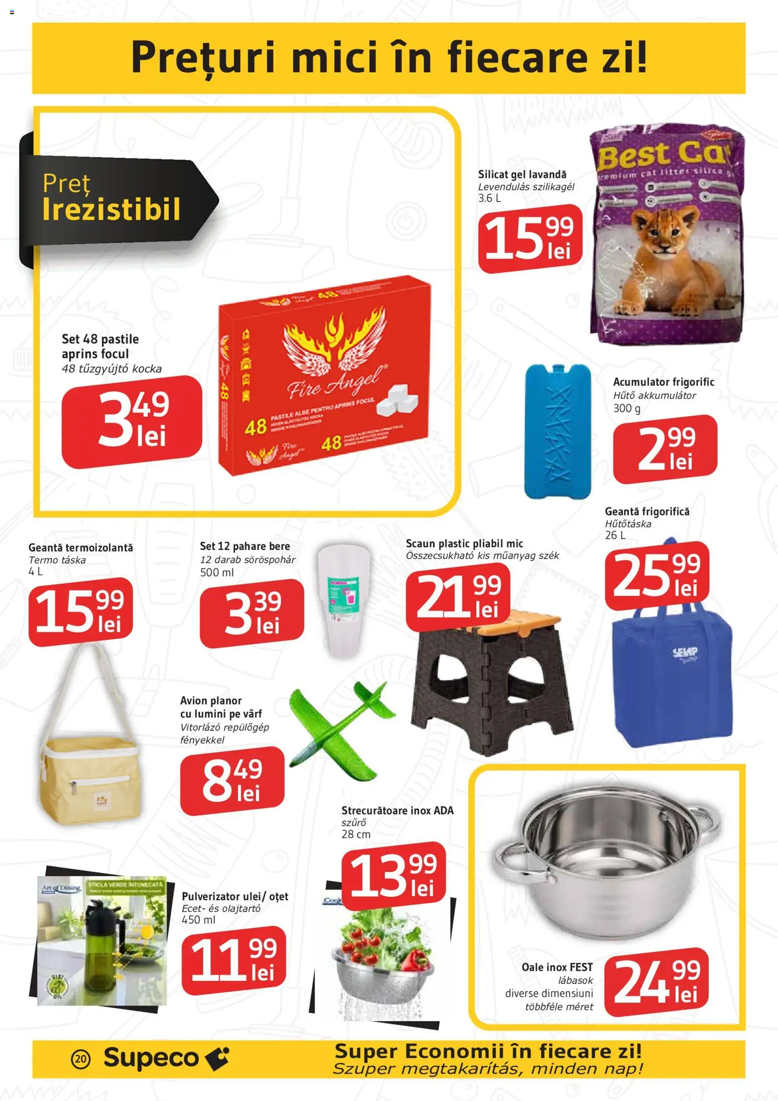 Catalog Supeco 25 Iunie - 7 Iulie 2026 | Pagina 20 | Produse: Geantă, Pahare, Mici, Oțet