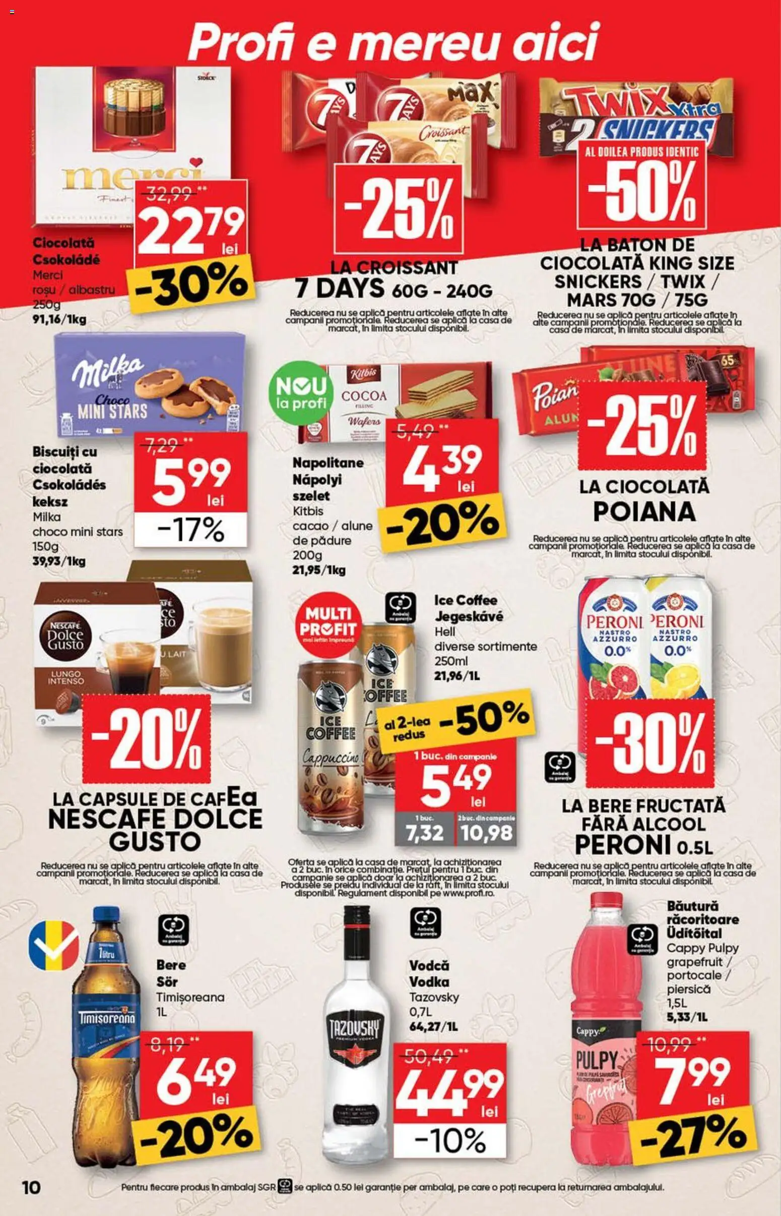 Catalog Profi 24 Iunie - 6 Iulie 2026 | Pagina 10 | Produse: Piersică, Su ısıtıcı, Ciocolată, Bere