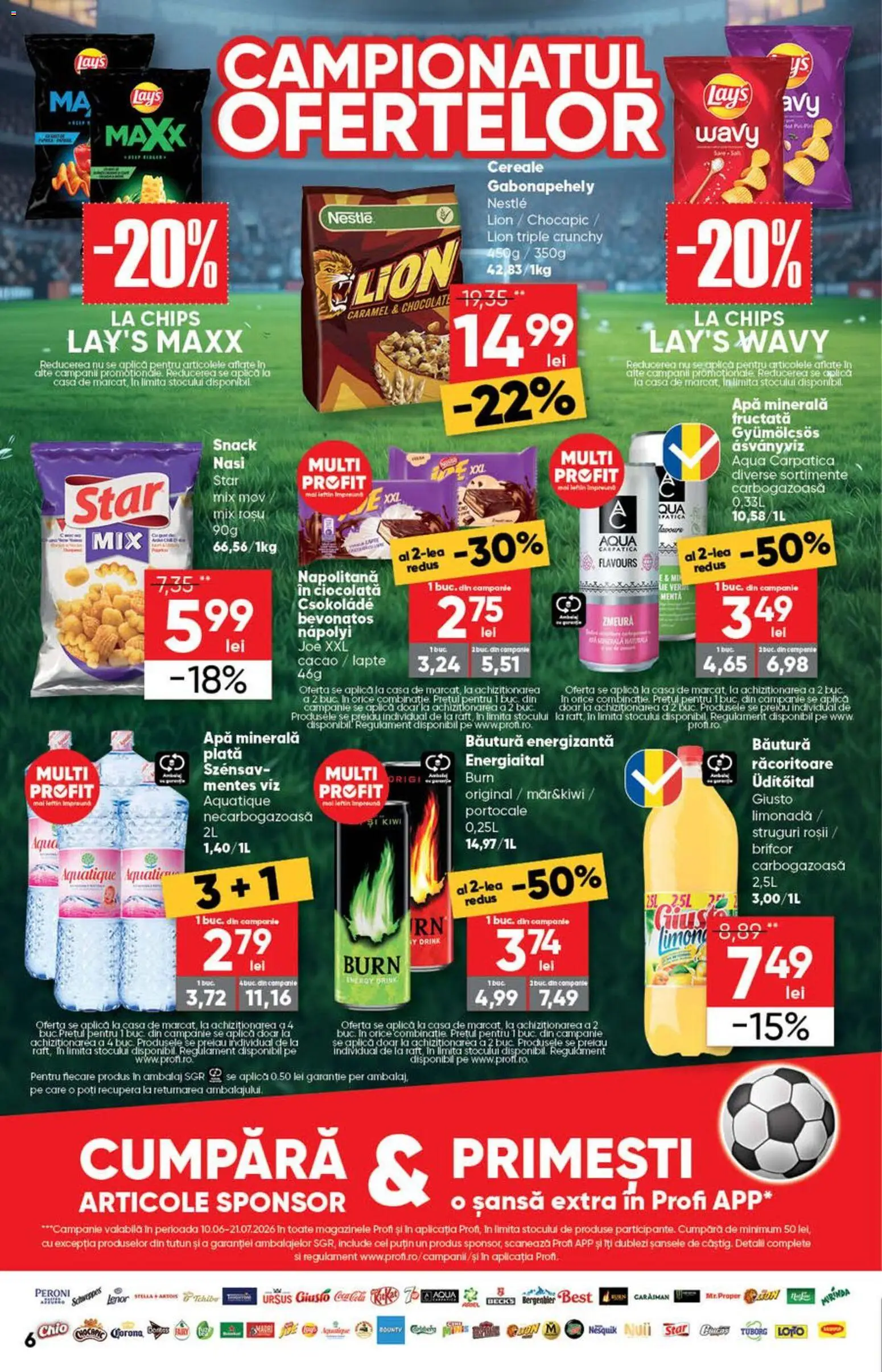 Catalog Profi 24 Iunie - 6 Iulie 2026 | Pagina 6 | Produse: Zmeură, Sıcak su torbası, Ciocolată, Cacao
