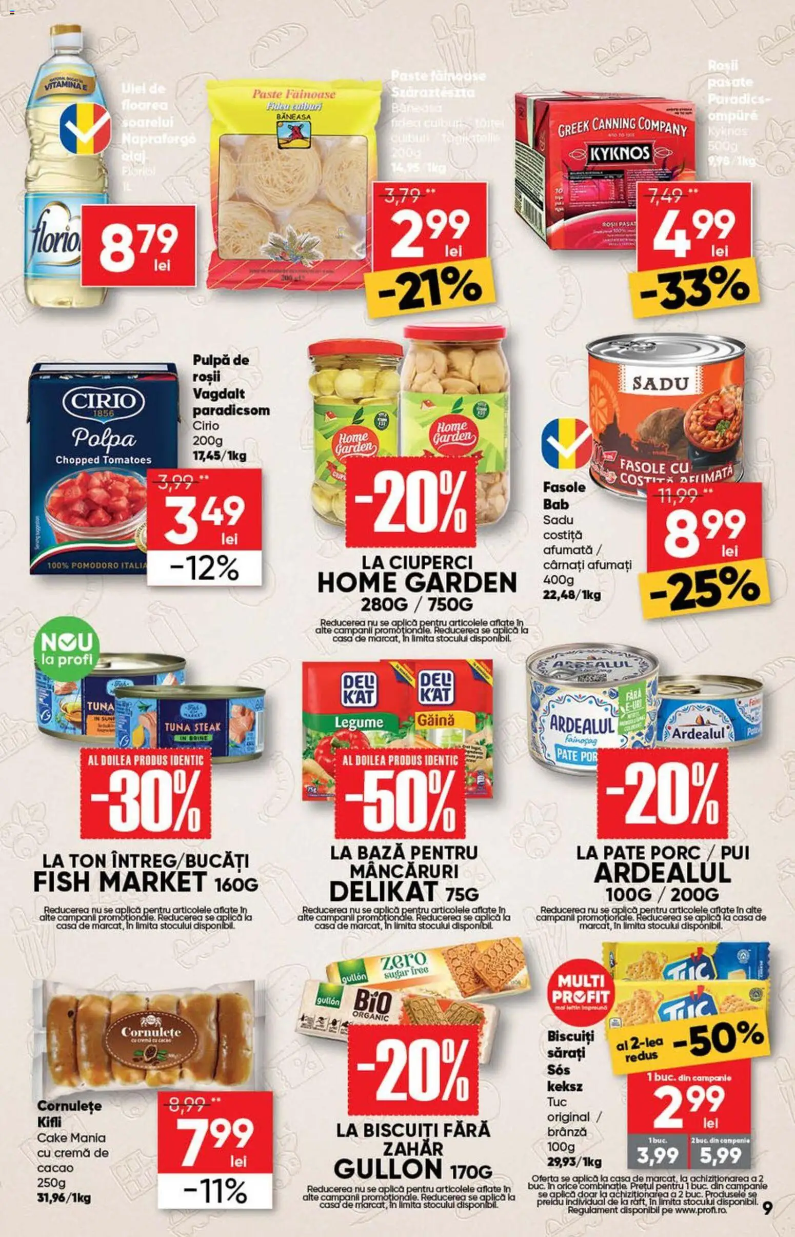 Catalog Profi 24 Iunie - 6 Iulie 2026 | Pagina 9 | Produse: Pate, Ciuperci, Roșii, Zahăr