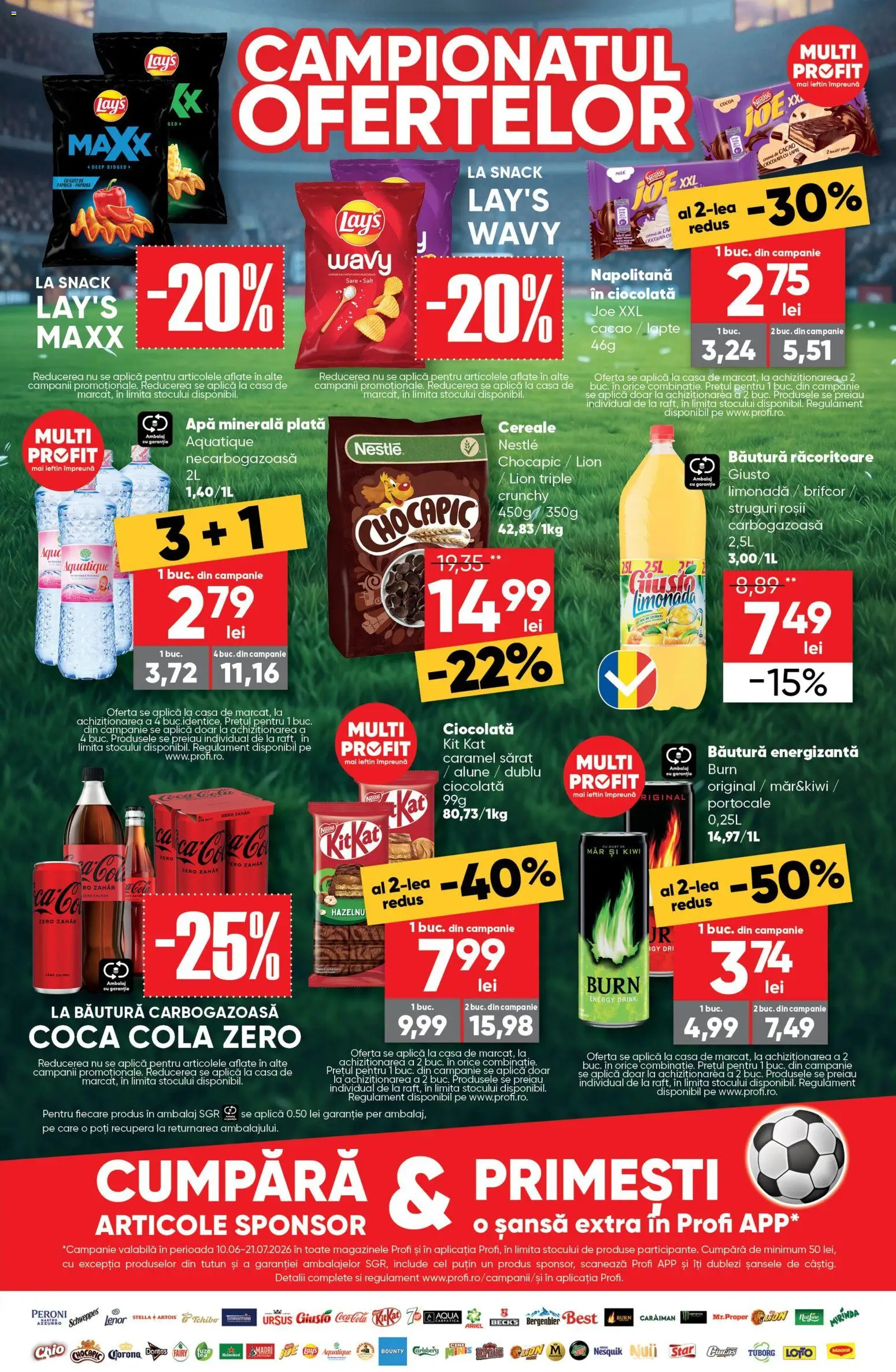Catalog Profi 24 Iunie - 6 Iulie 2026 | Pagina 3 | Produse: Struguri, Yazı tahtası kalemi, Băutură energizantă, Zahăr
