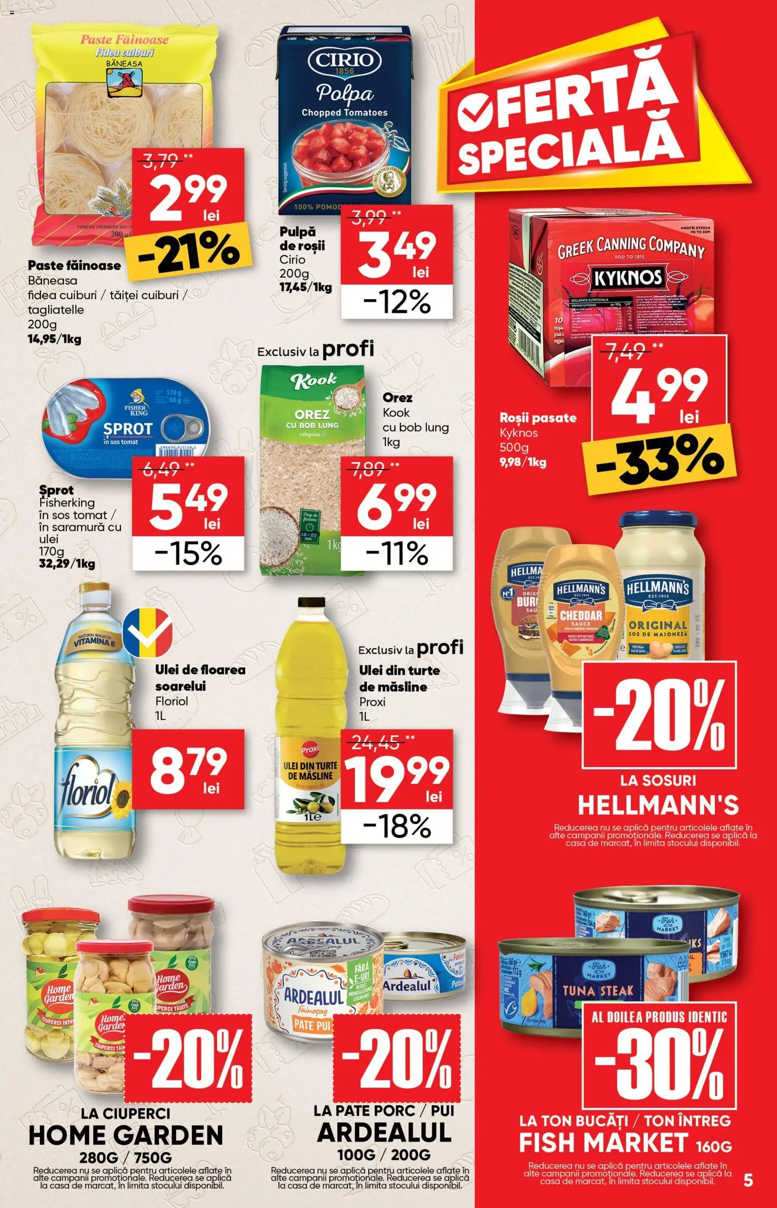 Catalog Profi 24 Iunie - 6 Iulie 2026 | Pagina 5 | Produse: Hacıyatmaz Kedi Oyuncağı, Pate, Măsline, Sos