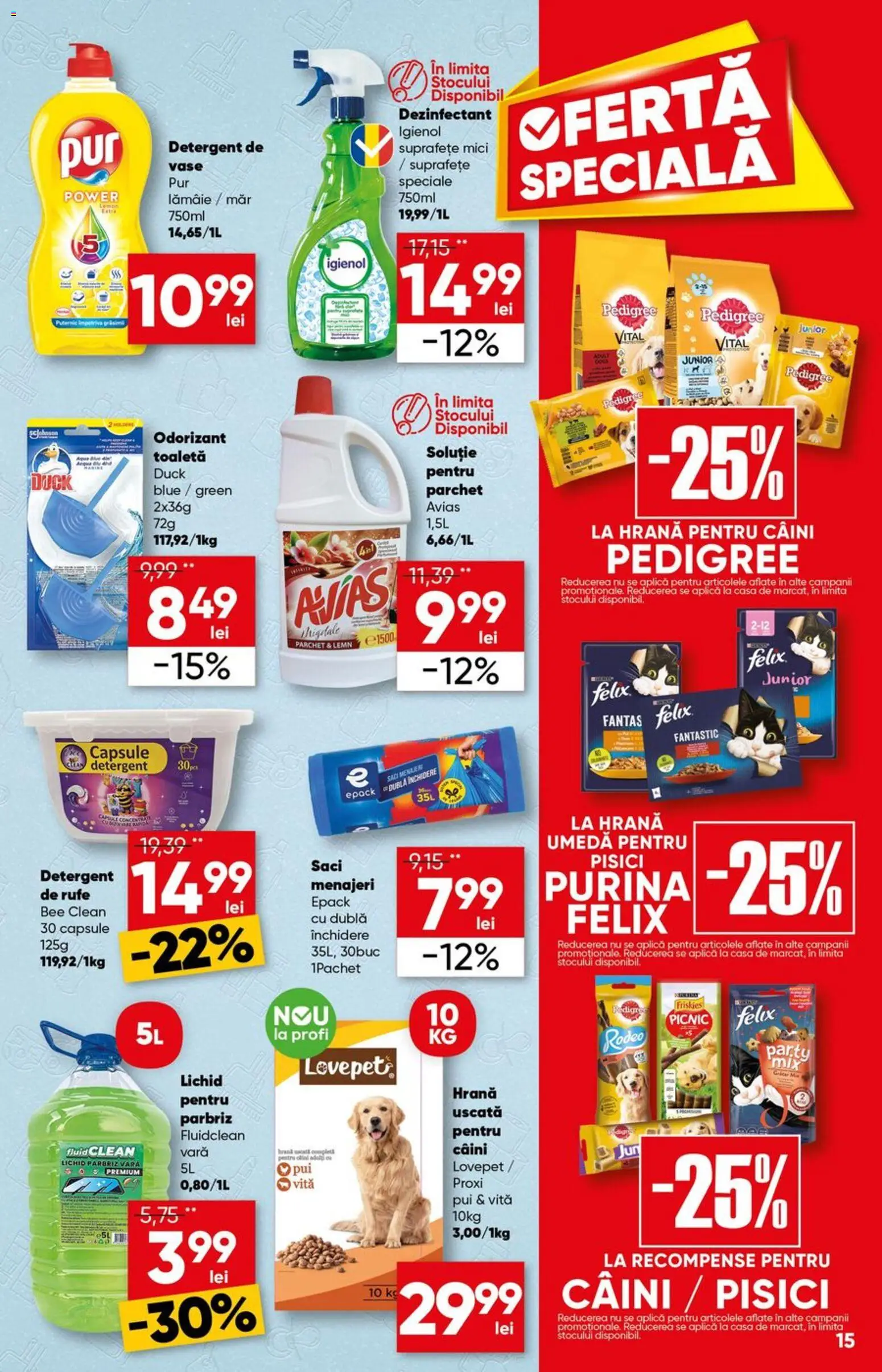 Catalog Profi 24 Iunie - 6 Iulie 2026 | Pagina 15 | Produse: Detergent de vase, Hrană pentru câini, Odorizant toaletă, Lămâie