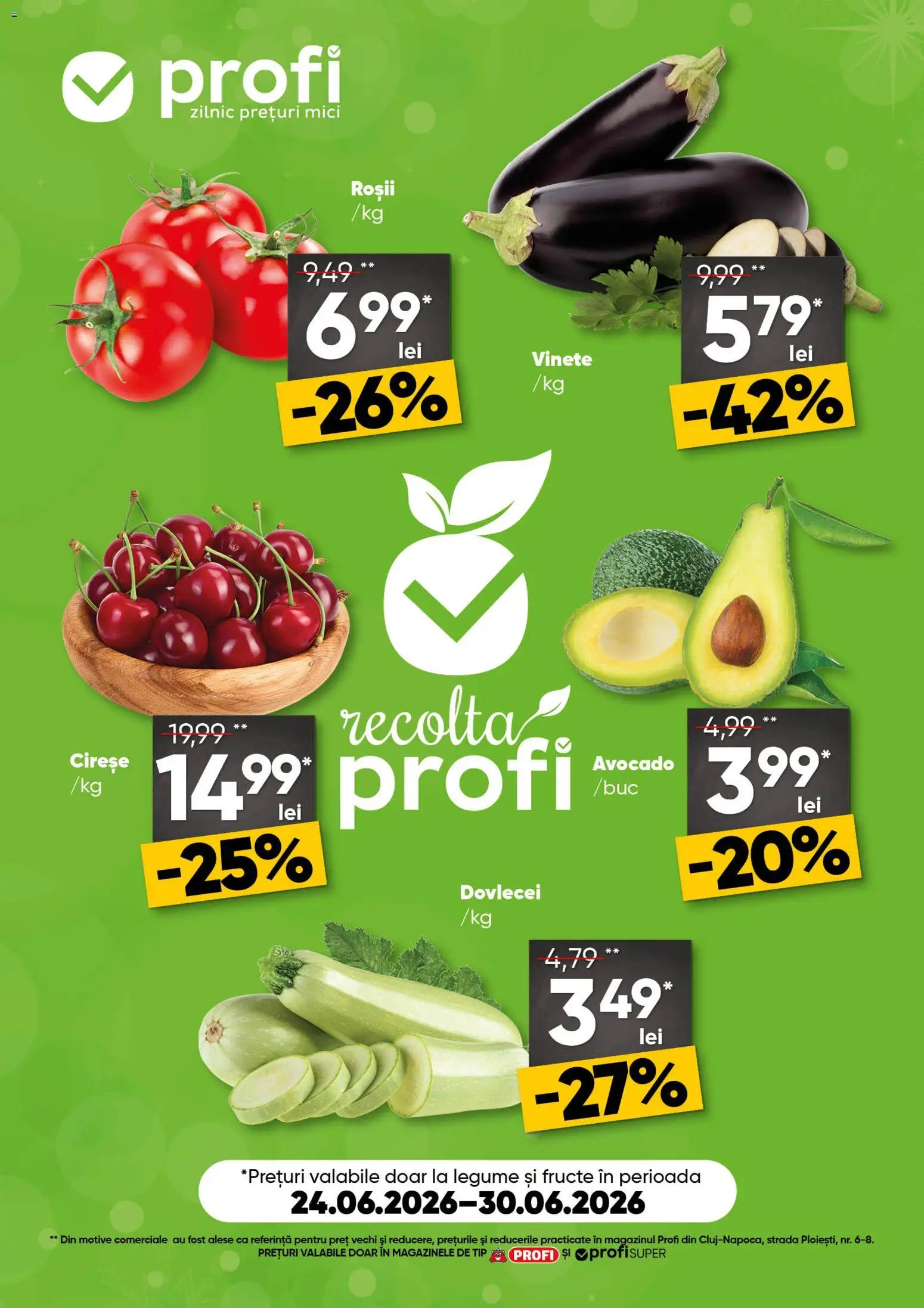Catalog Profi 24 - 29 Iunie 2026 | Pagina 1 | Produse: Mici, Roșii, Cireșe, Legume
