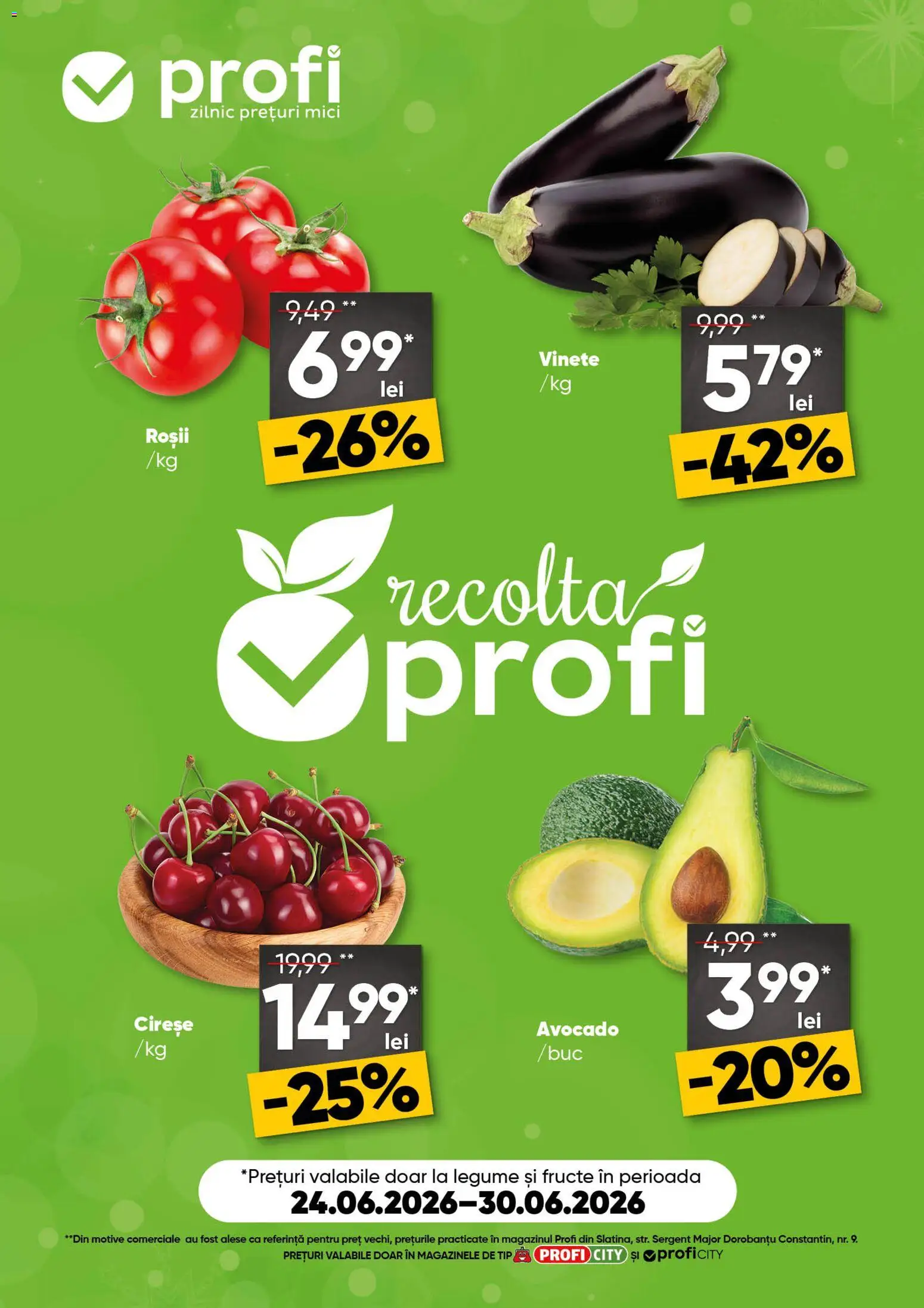 Catalog Profi 24 - 29 Iunie 2026 | Pagina 1 | Produse: Roșii, Avocado, Legume, Fructe