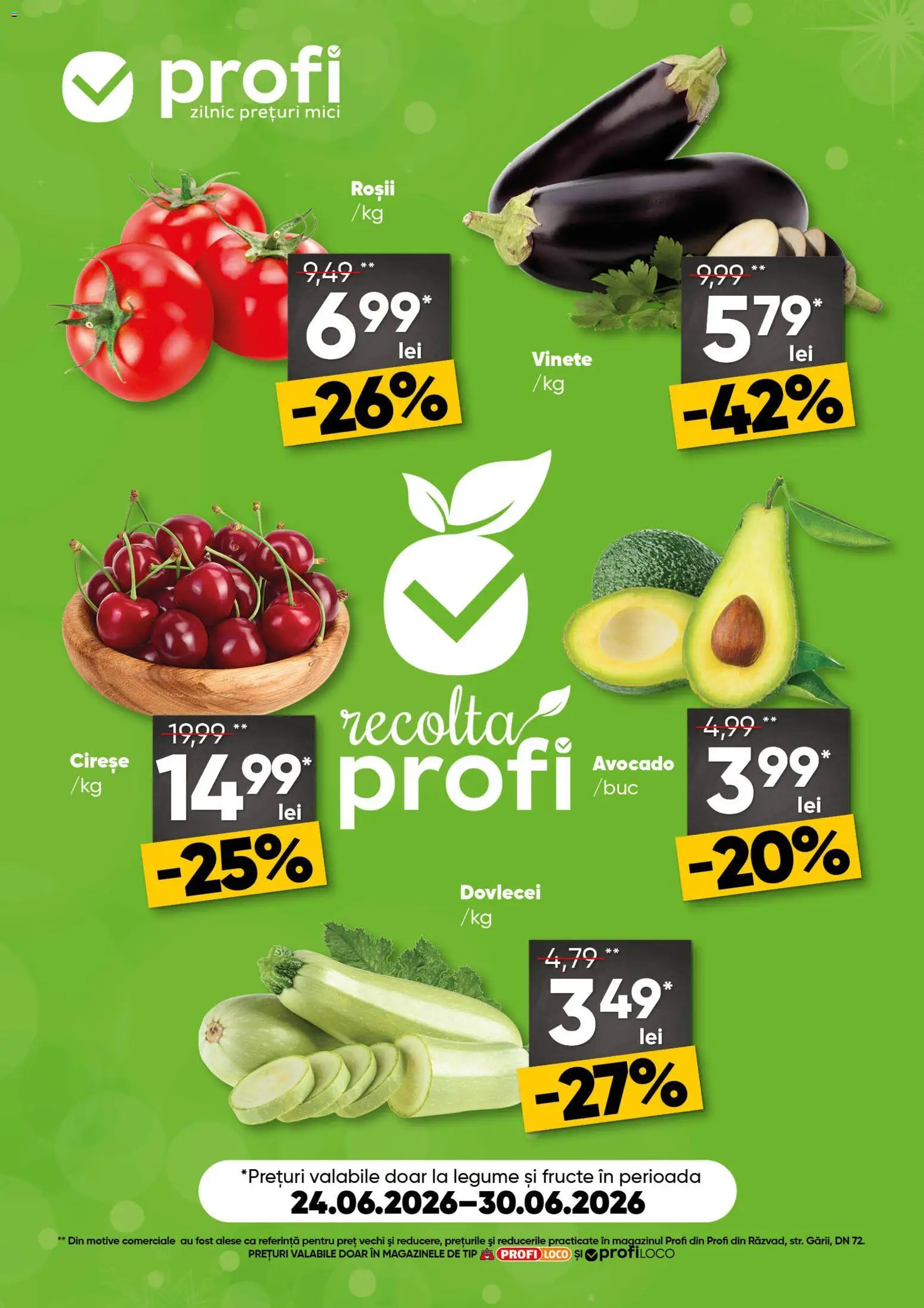 Catalog Profi 24 - 29 Iunie 2026 | Pagina 1 | Produse: Cireșe, Avocado, Legume, Fructe