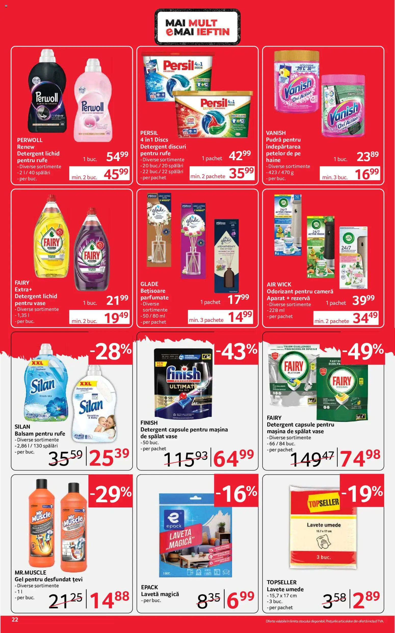 Catalog Selgros 26 Iunie - 8 Iulie 2026 | Pagina 22 | Produse: Balsam, Yorgan, Lavete, Çelik Mama ve Su Kabı
