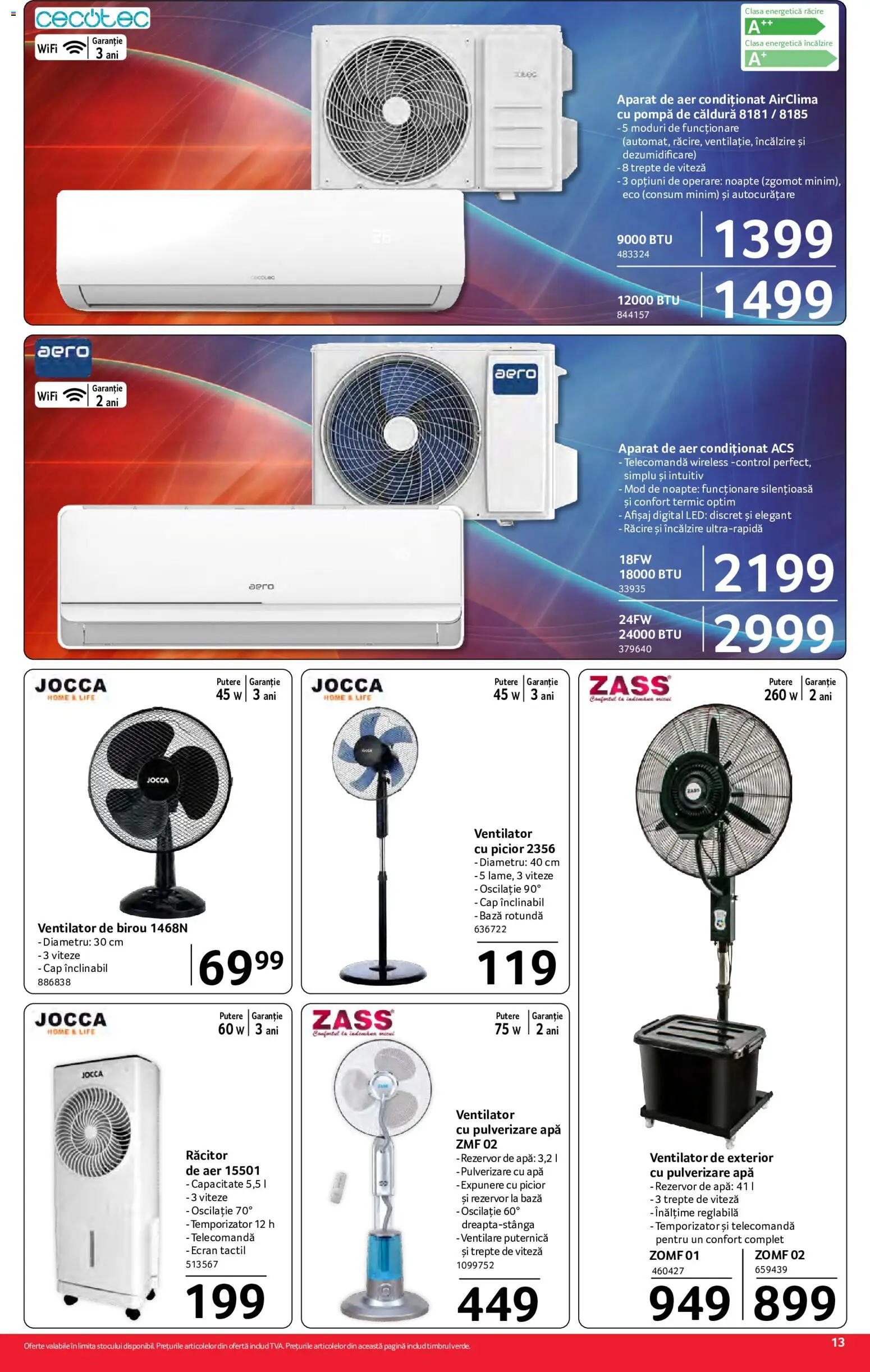 Catalog Selgros 26 Iunie - 8 Iulie 2026 | Pagina 13 | Produse: Aer Condiționat, Çikolatalı gofret, Babak, Apă