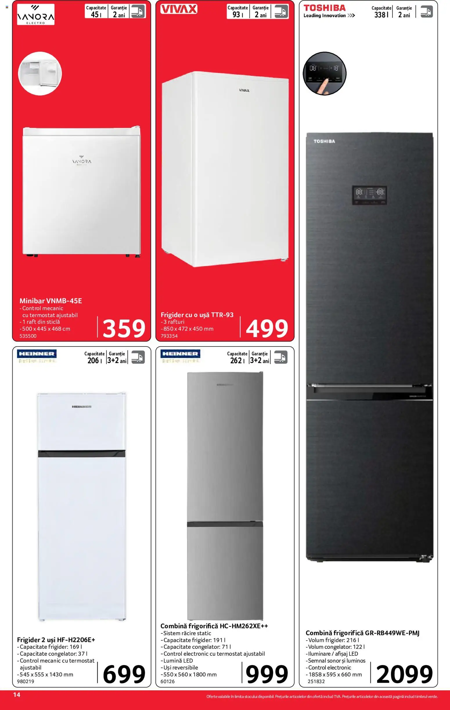 Catalog Selgros 26 Iunie - 8 Iulie 2026 | Pagina 14 | Produse: Tavuk suyu, Frigider, Raft, Babak
