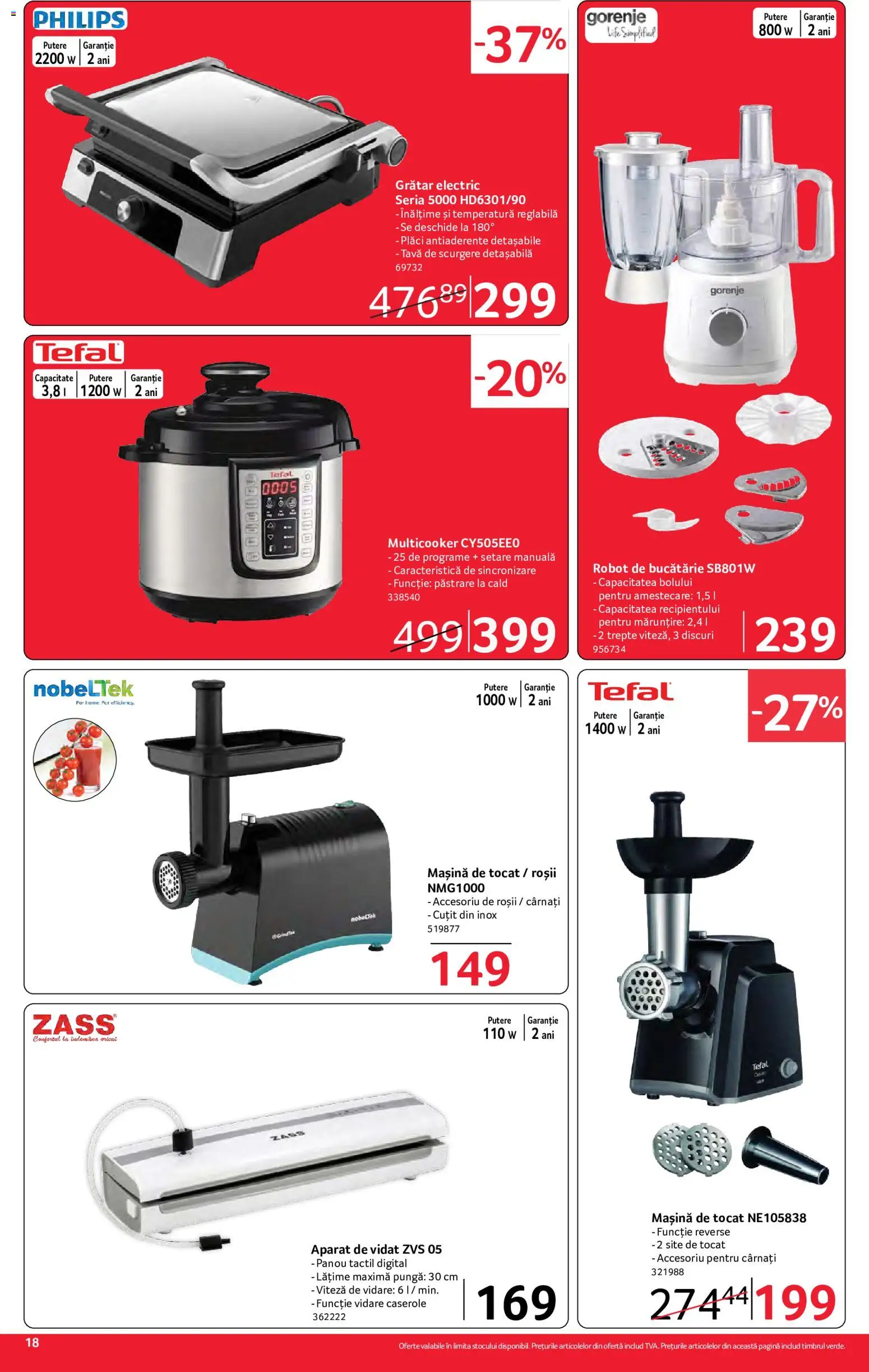 Catalog Selgros 26 Iunie - 8 Iulie 2026 | Pagina 18 | Produse: Mașină de tocat, Caserole, Cuțit, Cârnați