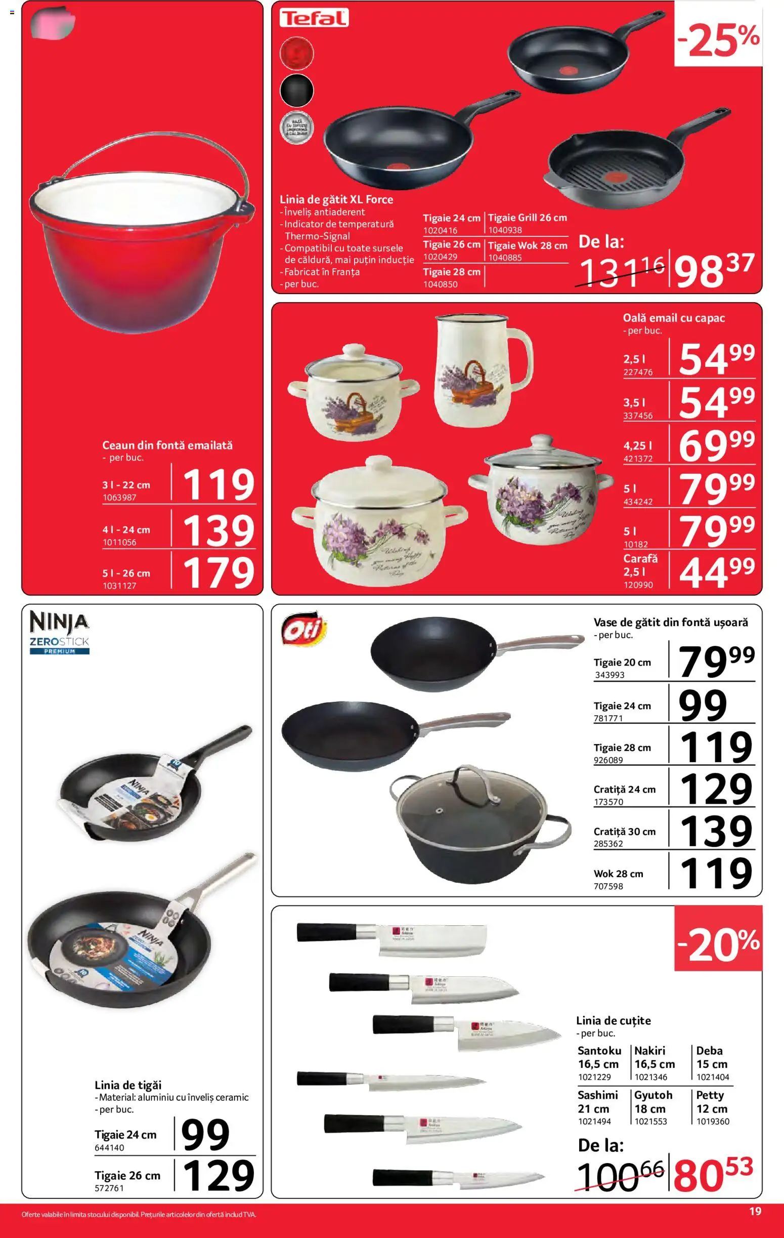 Catalog Selgros 26 Iunie - 8 Iulie 2026 | Pagina 19 | Produse: Cratiță, Grill, Oală, Carafă
