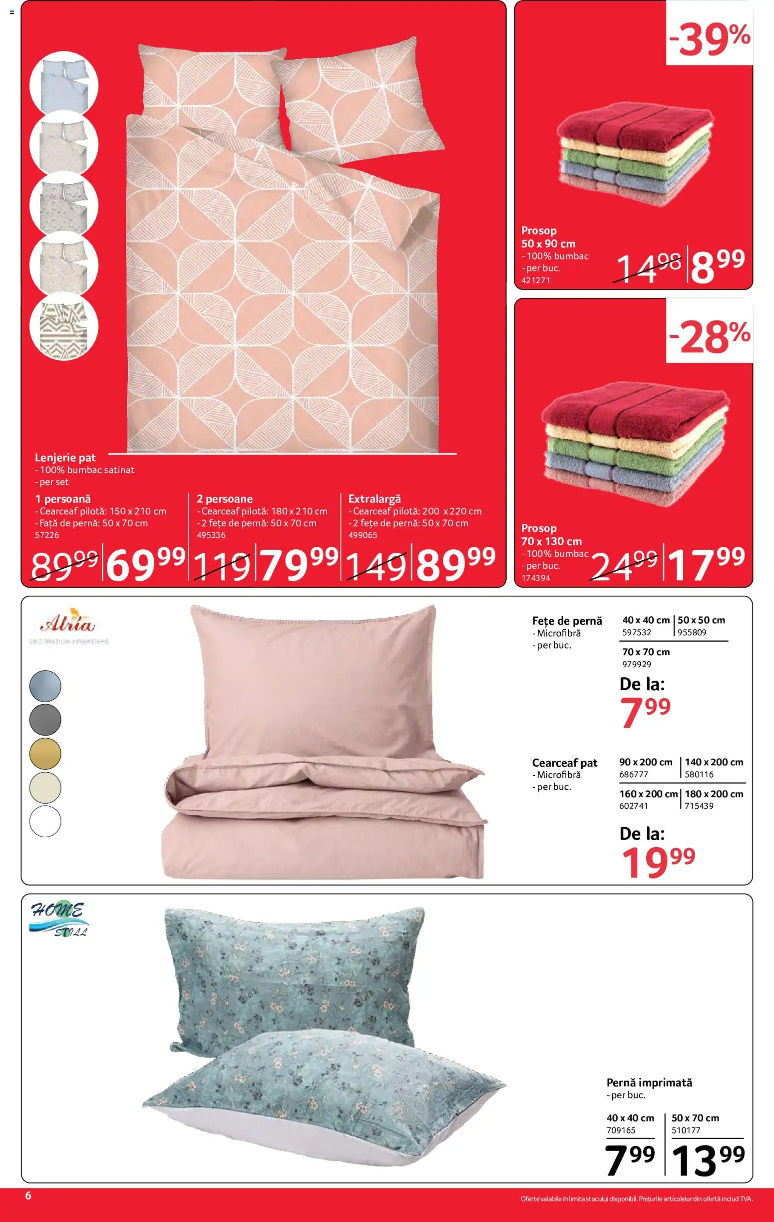 Catalog Selgros 26 Iunie - 8 Iulie 2026 | Pagina 6 | Produse: Pat, Pernă, Pilotă, Față de pernă