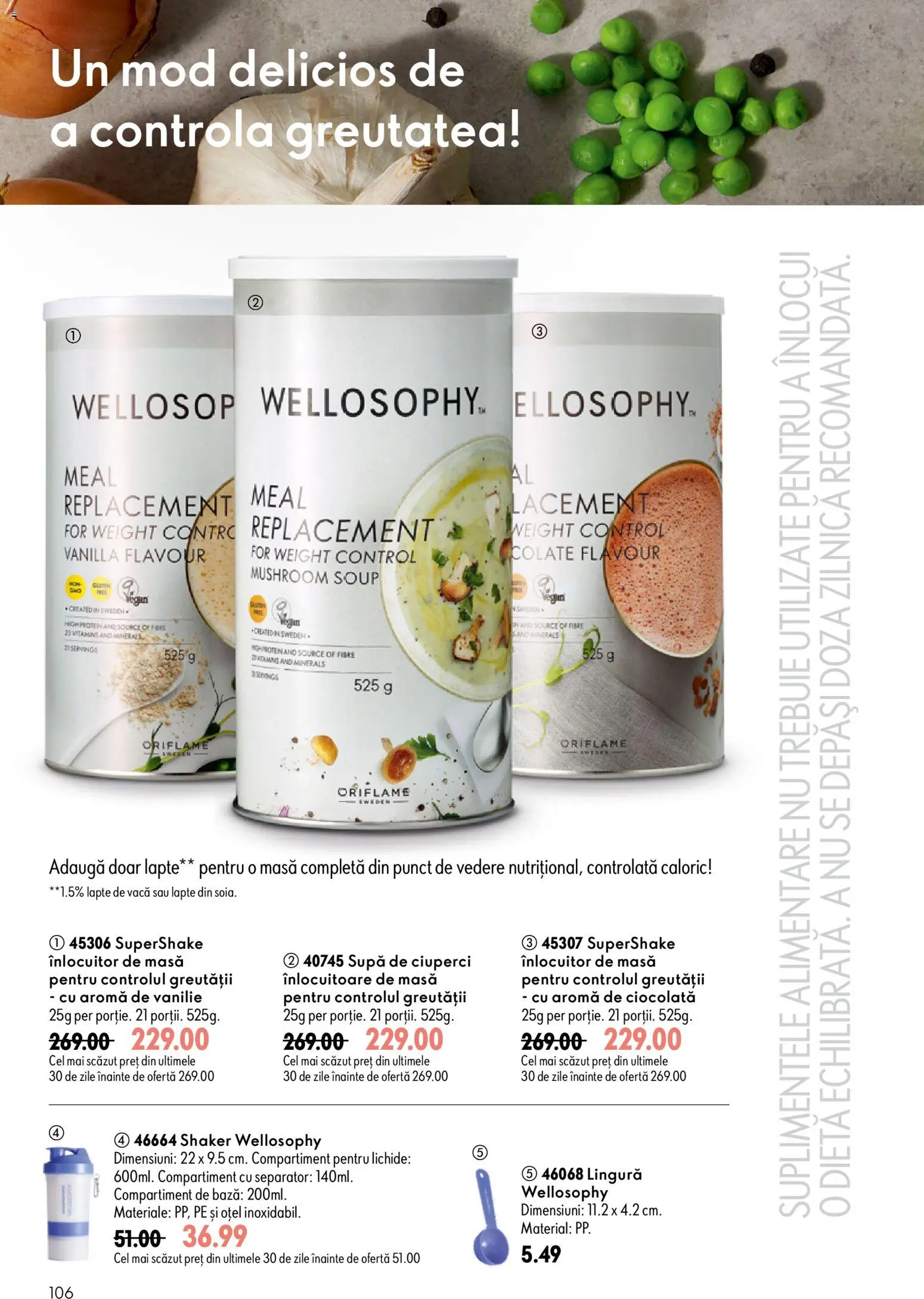 Catalog Oriflame 29 Iulie - 17 August 2026 | Pagina 106 | Produse: Masă, Ciuperci, Lapte, Ciocolată