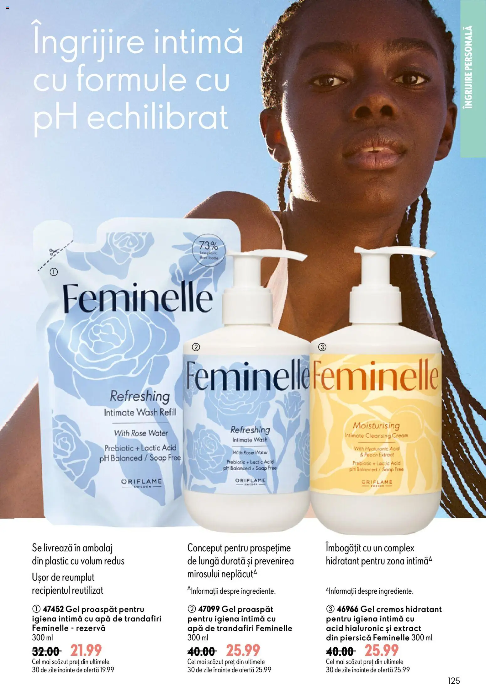 Catalog Oriflame 29 Iulie - 17 August 2026 | Pagina 125 | Produse: Piersică, Apă