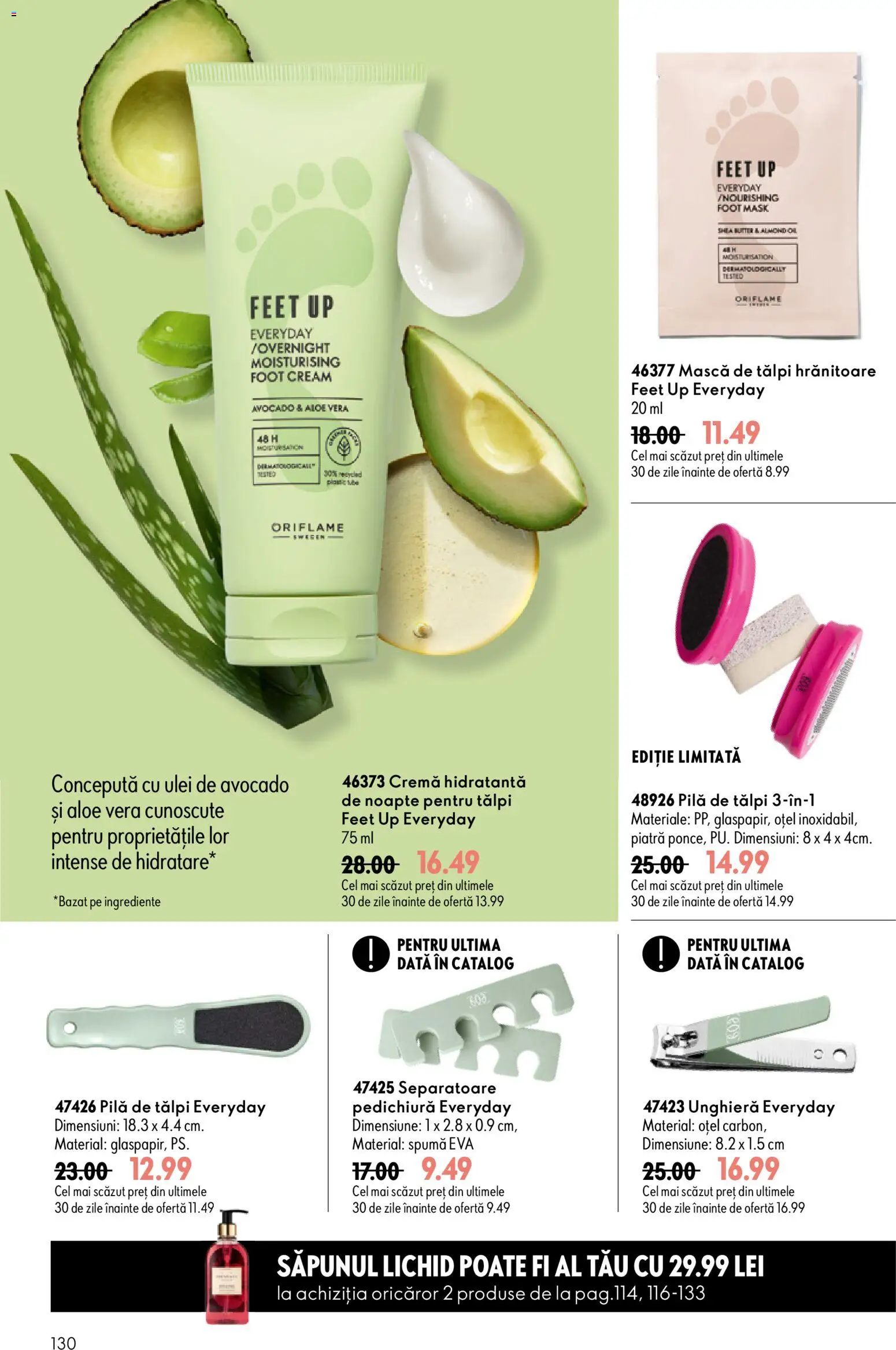 Catalog Oriflame 29 Iulie - 17 August 2026 | Pagina 130 | Produse: Aloe vera, Arapsaçı, Ulei, Avocado
