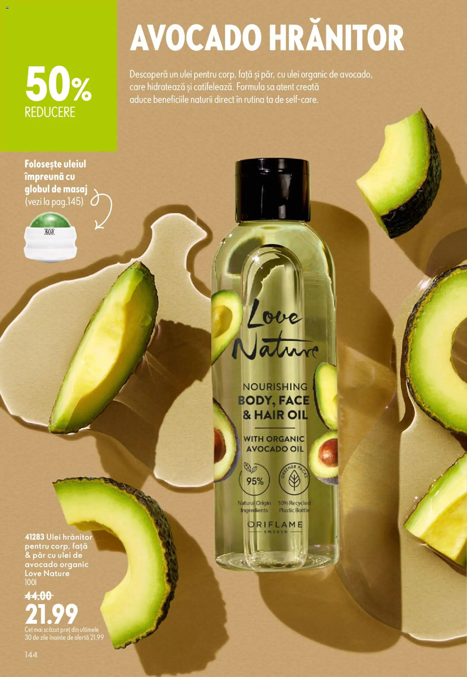 Catalog Oriflame 29 Iulie - 17 August 2026 | Pagina 144 | Produse: Ulei, Avocado