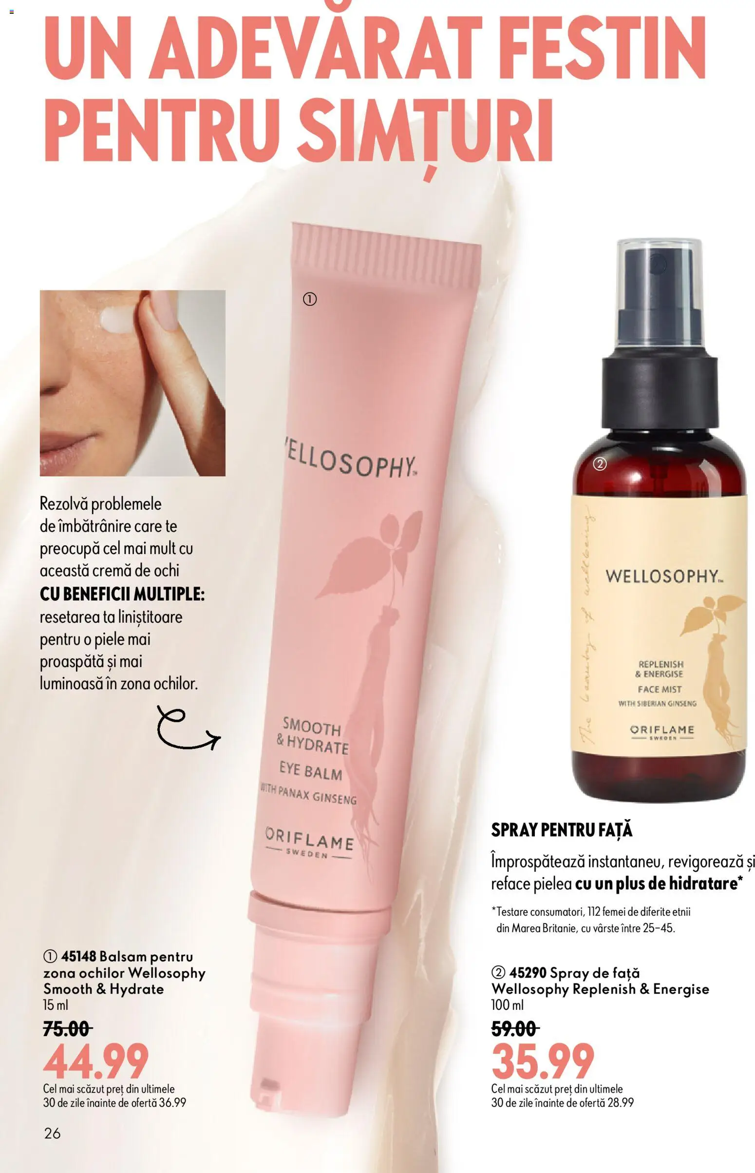 Catalog Oriflame 29 Iulie - 17 August 2026 | Pagina 26 | Produse: Balsam, Cremă
