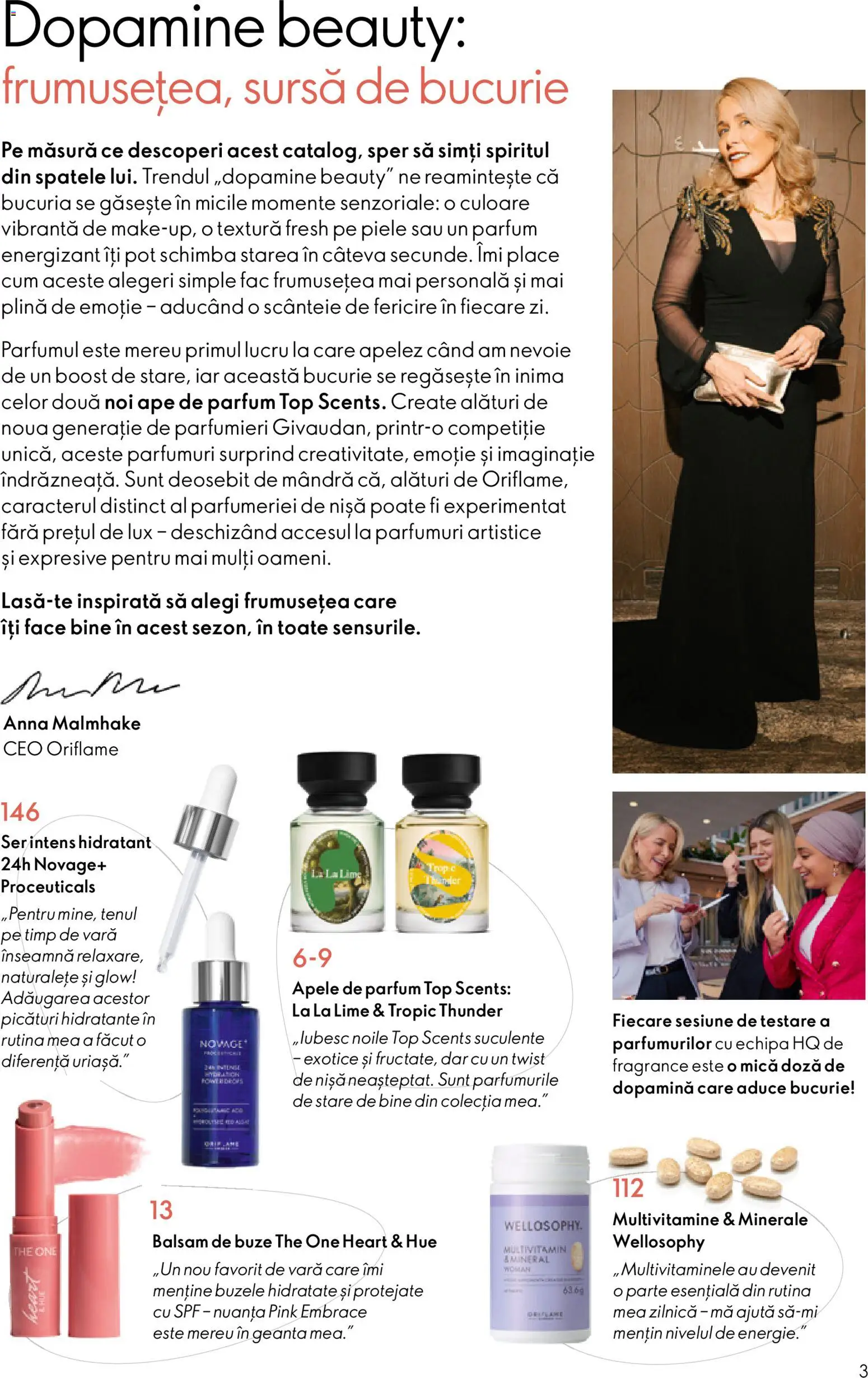 Catalog Oriflame 29 Iulie - 17 August 2026 | Pagina 3 | Produse: Lime, Geantă, Parfum, Balsam