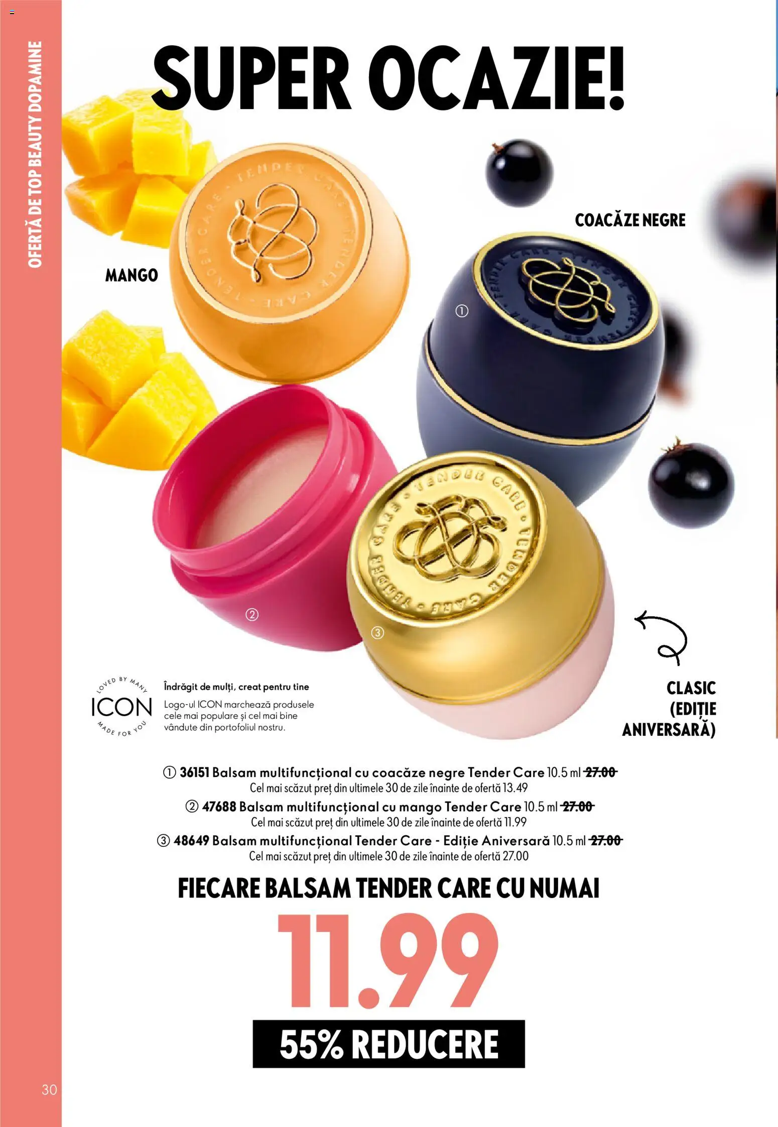 Catalog Oriflame 29 Iulie - 17 August 2026 | Pagina 30 | Produse: Top, Balsam, Mango