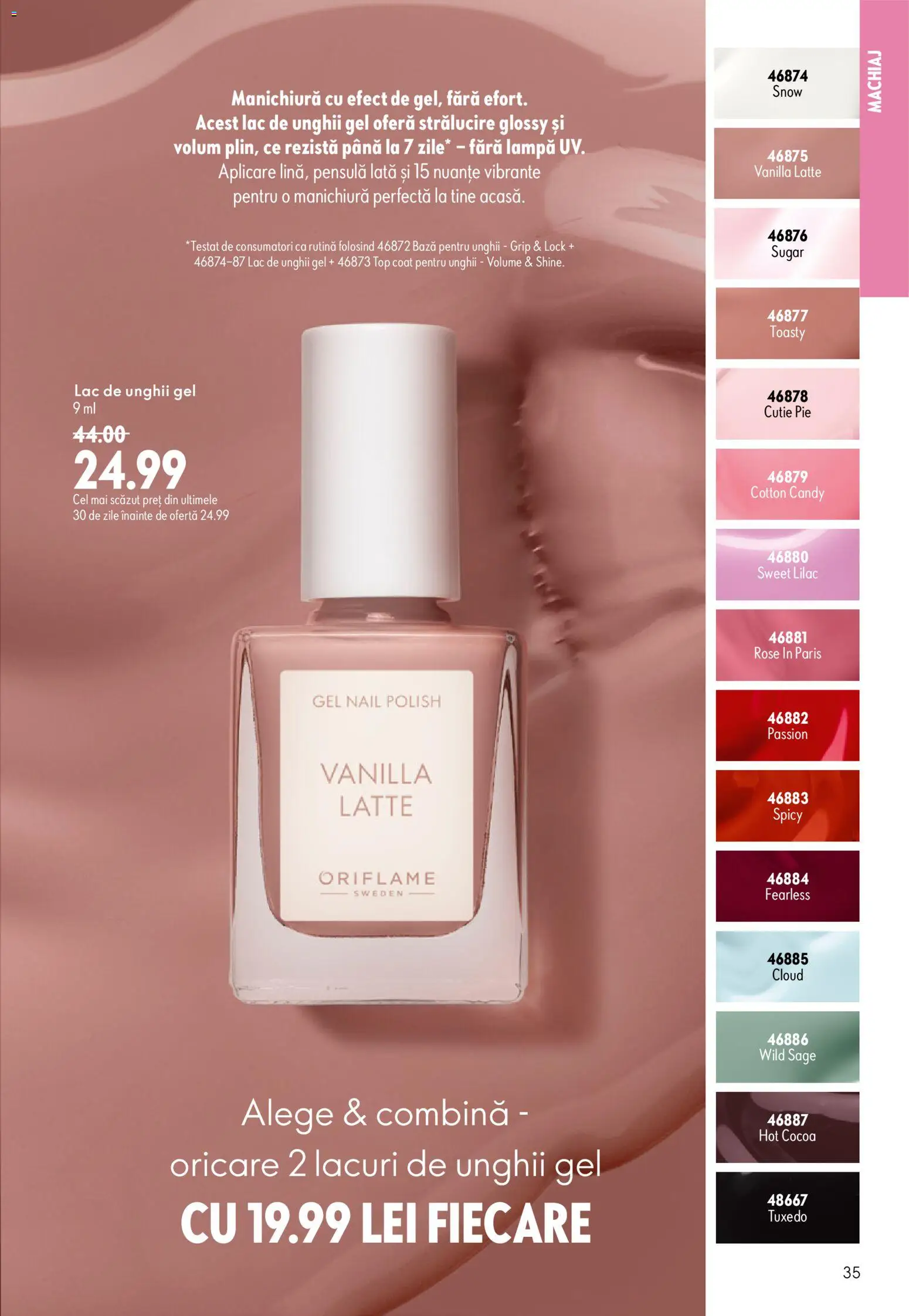 Catalog Oriflame 29 Iulie - 17 August 2026 | Pagina 35 | Produse: Top coat, Top, Cutie, Machiaj