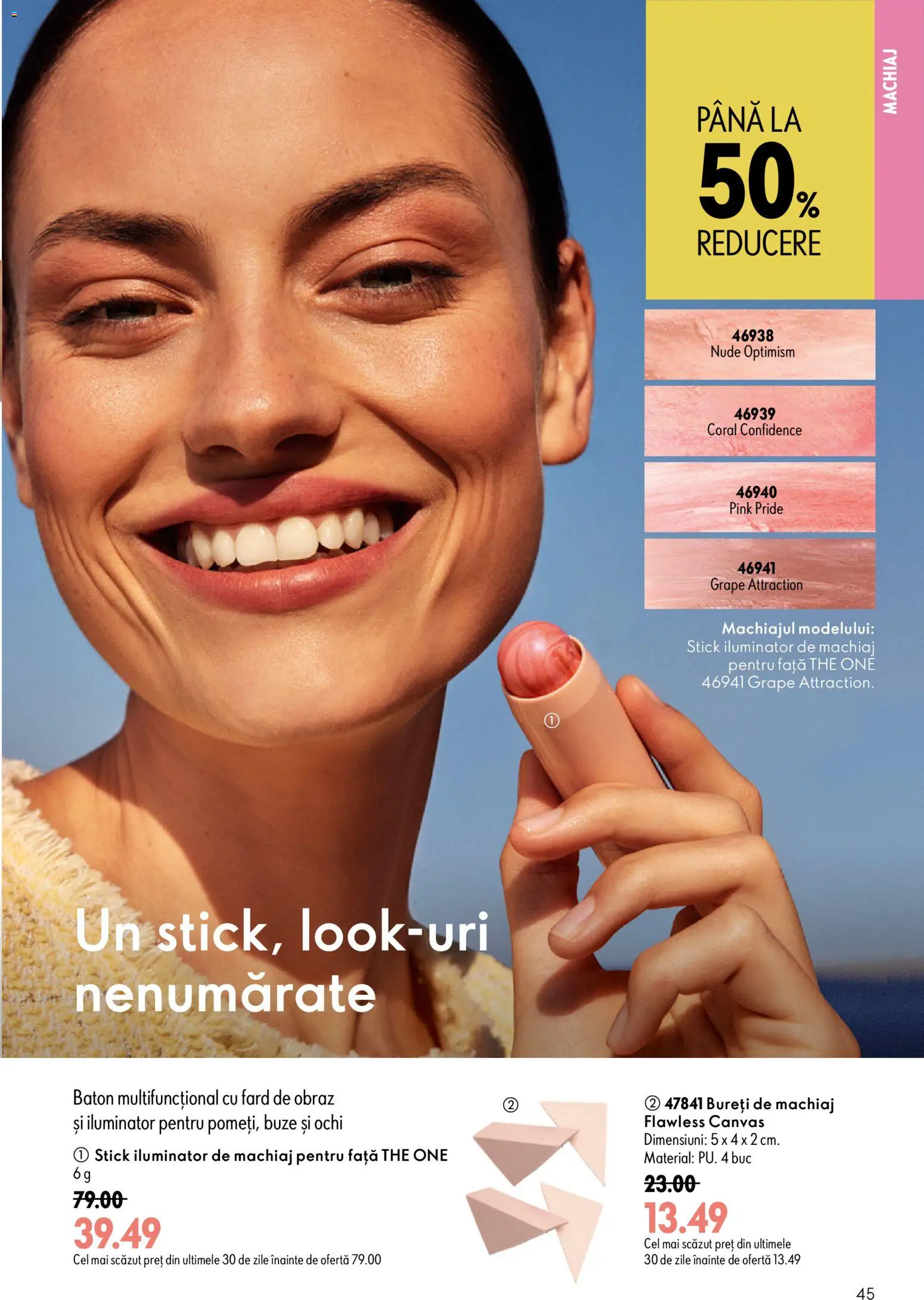 Catalog Oriflame 29 Iulie - 17 August 2026 | Pagina 45 | Produse: Machiaj, Iluminator