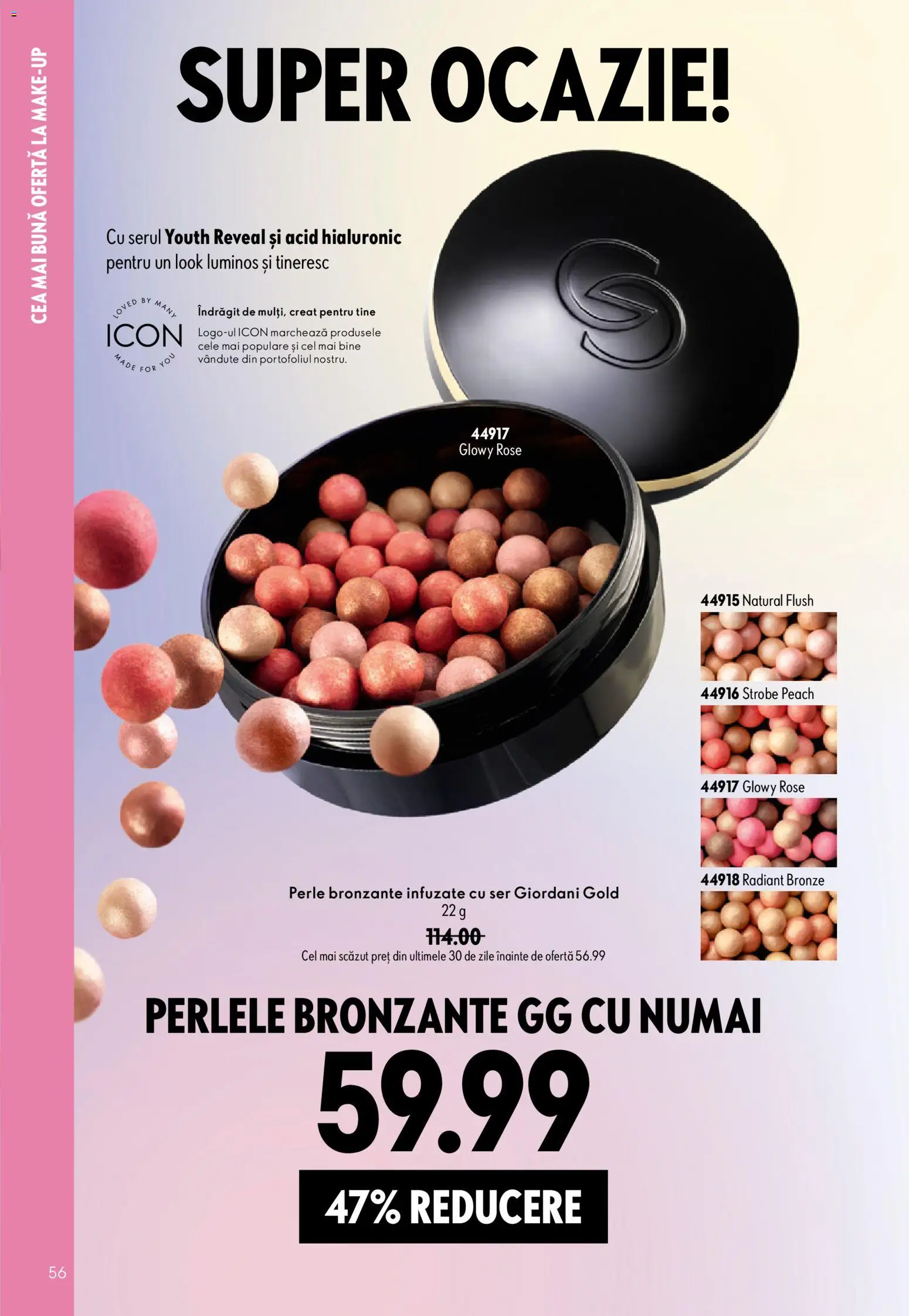 Catalog Oriflame 29 Iulie - 17 August 2026 | Pagina 56 | Produse: Perle bronzante, Akrilik boya