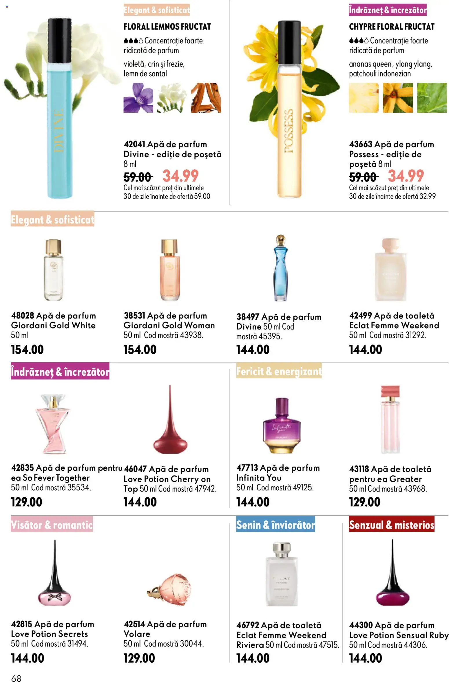 Catalog Oriflame 29 Iulie - 17 August 2026 | Pagina 68 | Produse: Apă de parfum, Toaletă, Parfum, Ananas