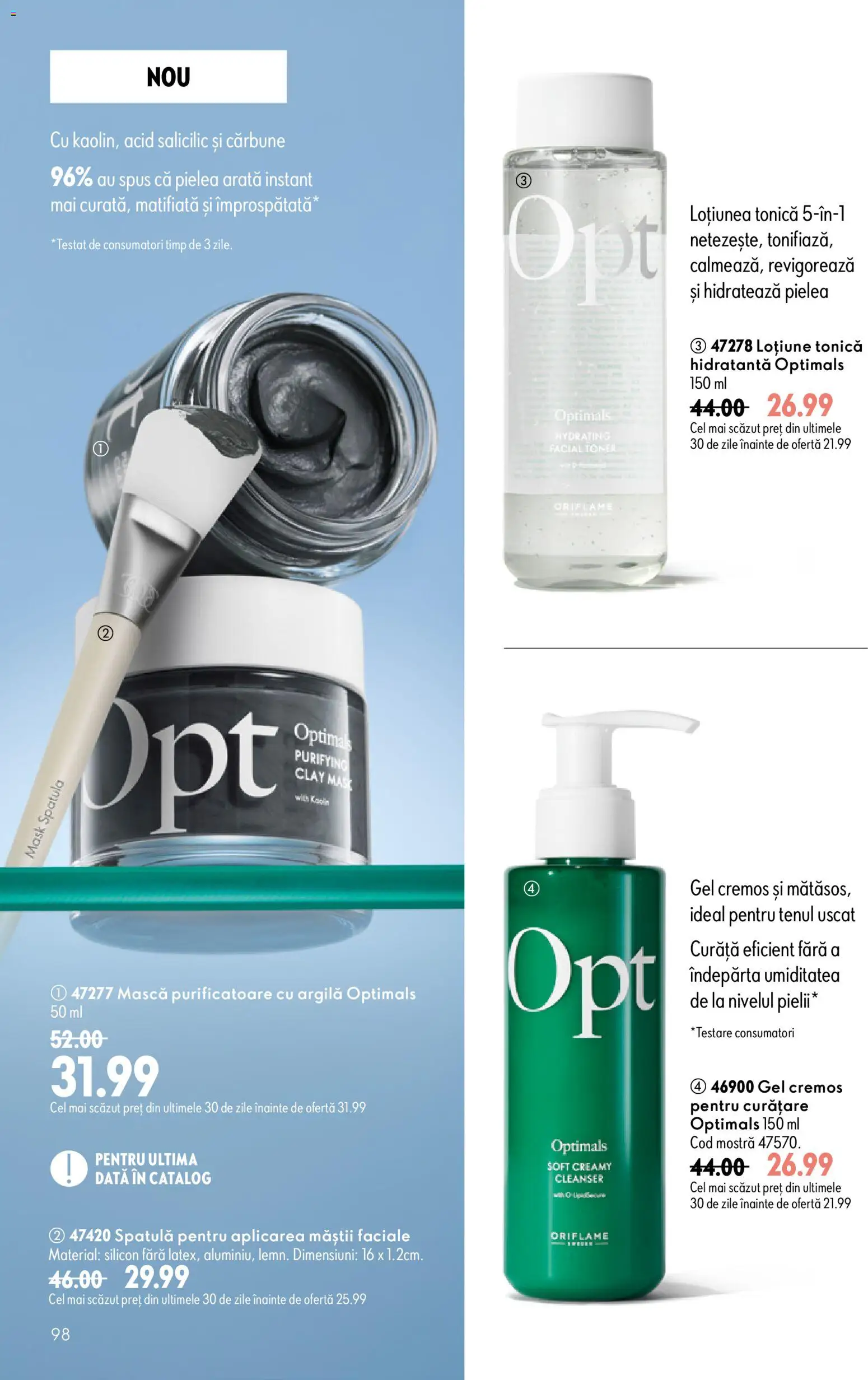 Catalog Oriflame 29 Iulie - 17 August 2026 | Pagina 98 | Produse: Loțiune tonică
